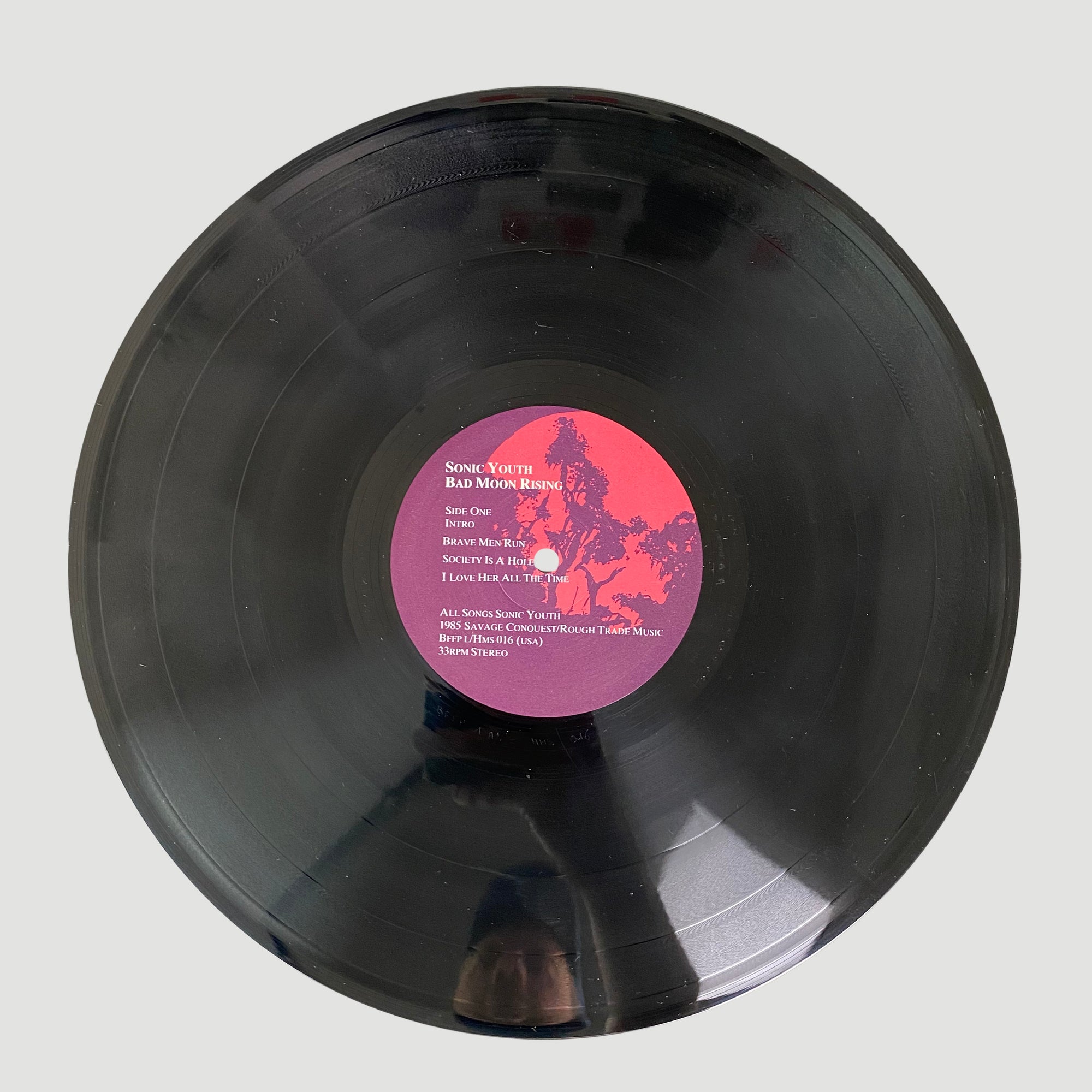 1985 Sonic Youth ‘Bad Moon Rising’ LP