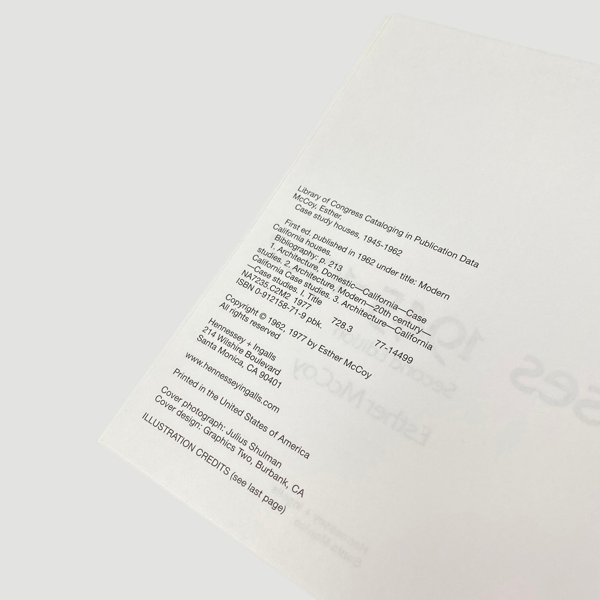 1977 Esther McCoy 'Case Study Houses: 1945-1962'