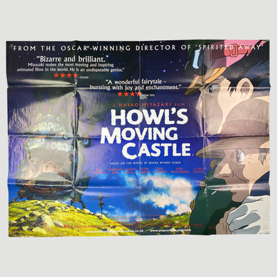 2004 Howls Moving Castle UK Original Quad Cinema Poster