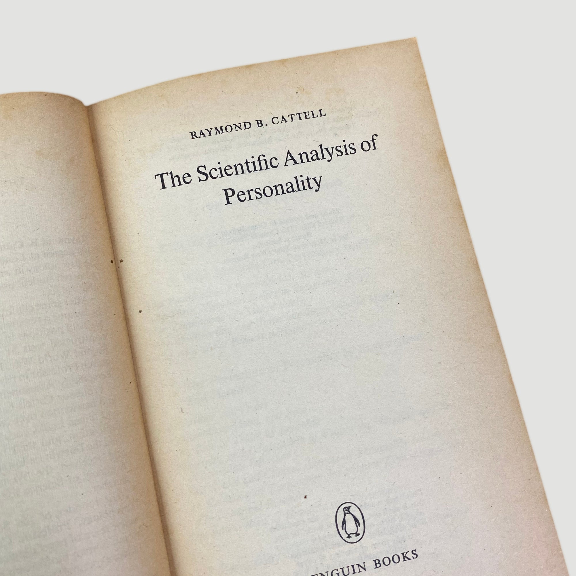 1965 The Psychic Analysis of Personality Pelican (1st Ed.)