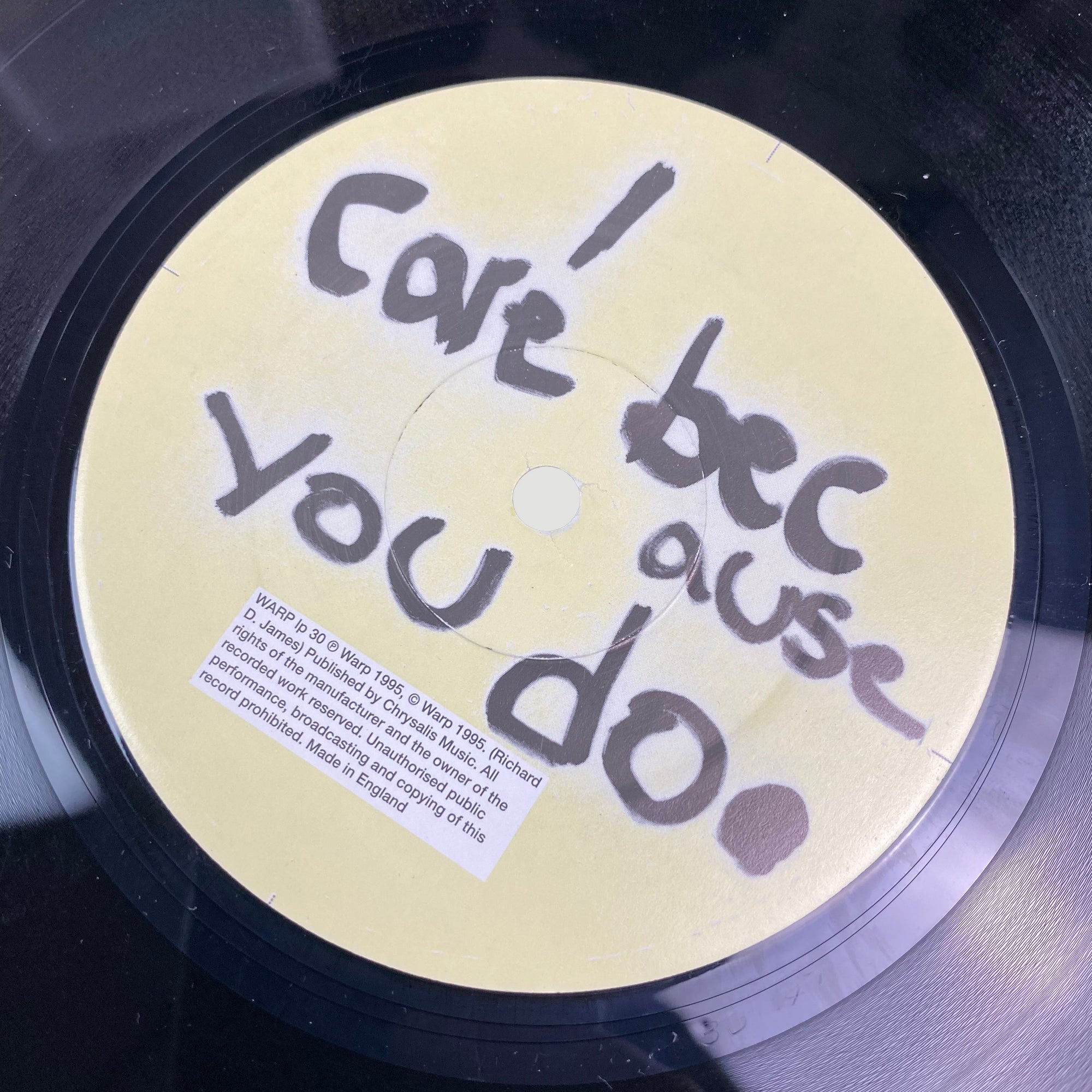 1995 Aphex Twin ...I Care Because You Do 1st UK Press LP