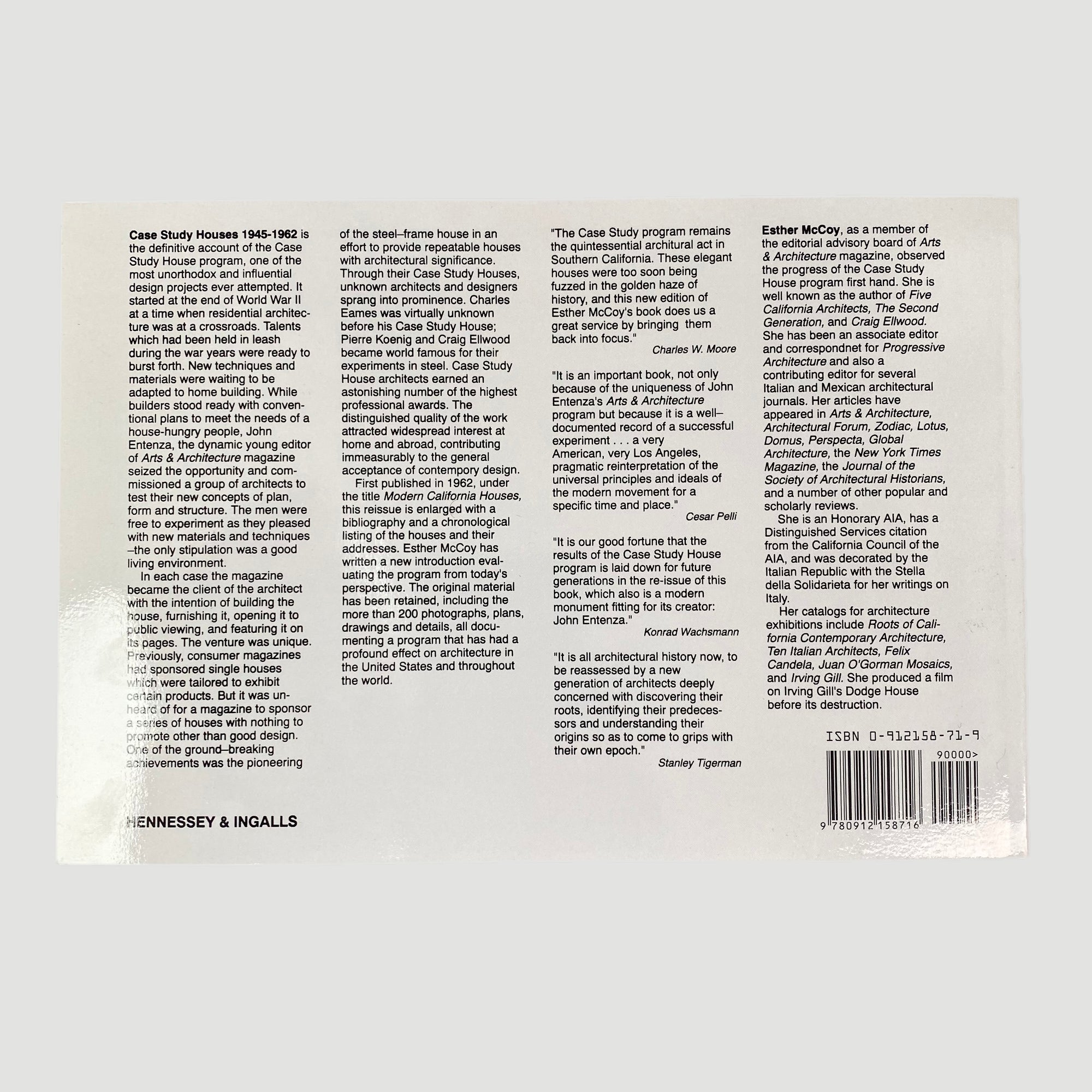 1977 Esther McCoy 'Case Study Houses: 1945-1962'