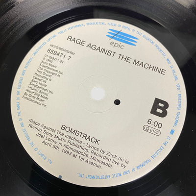 1992 Rage Against the Machine Bombtrack 7"