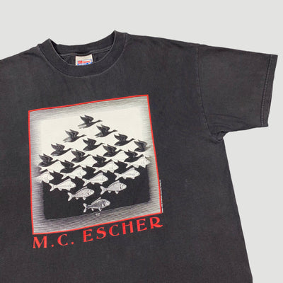 Early 90's M.C. Escher 'Sky & Water' T-Shirt