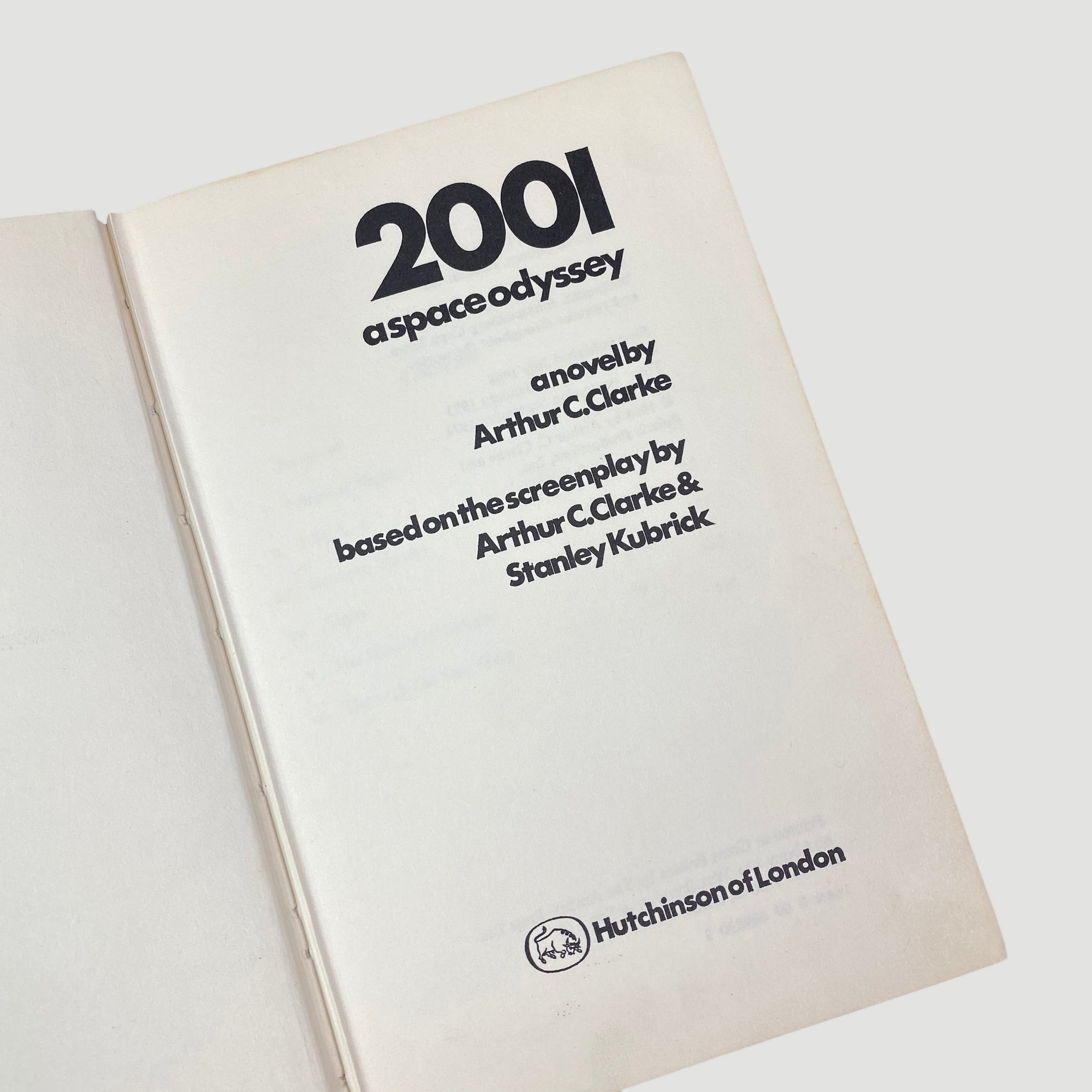 1968 Arthur C. Clarke '2001: A Space Odyssey'