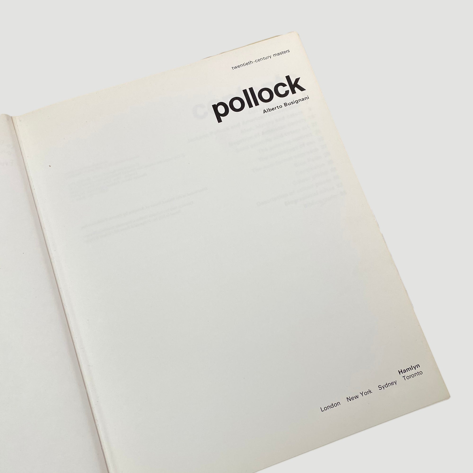 1971 Alberto Busignani 'Pollock'