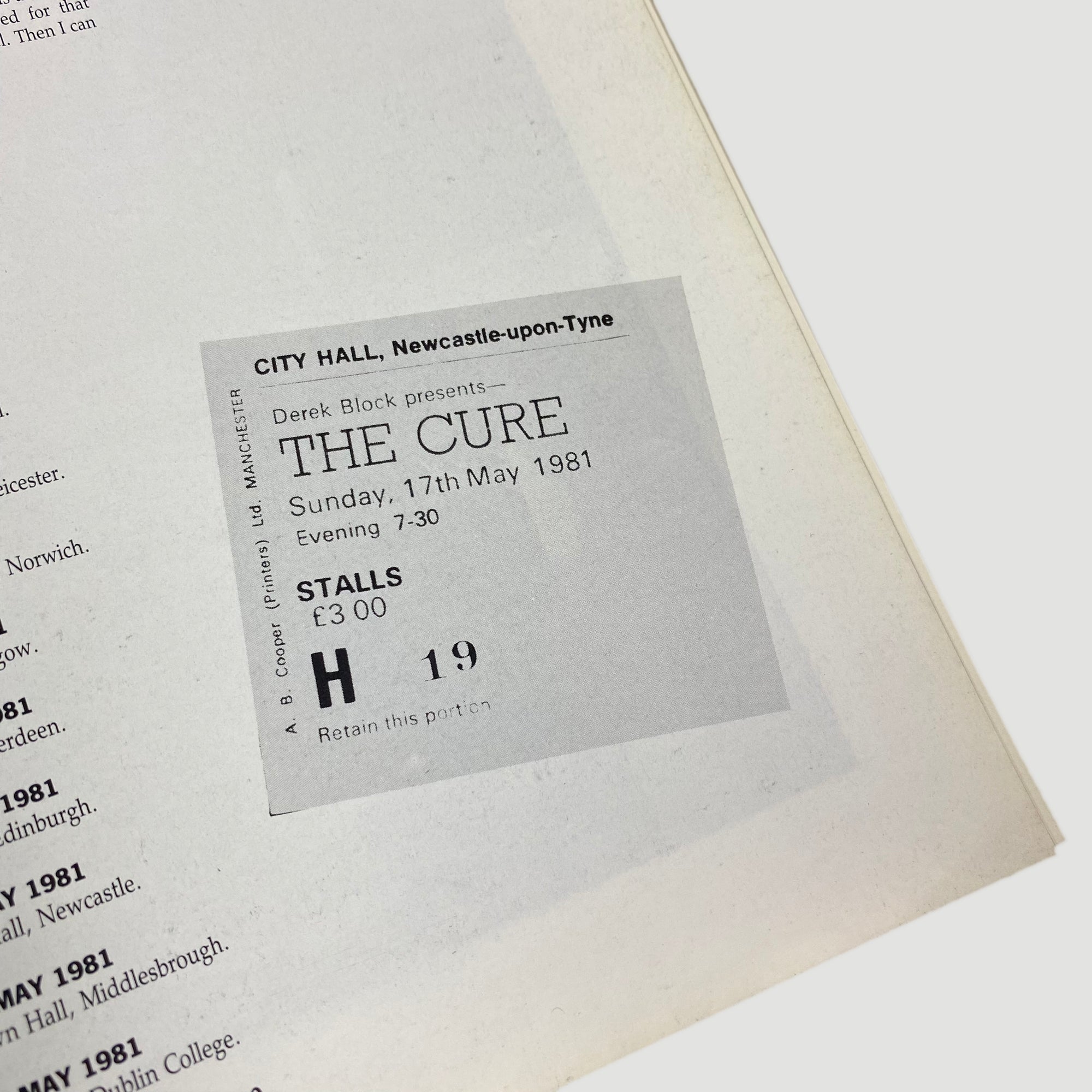 1988 The Cure A Visual Documentary