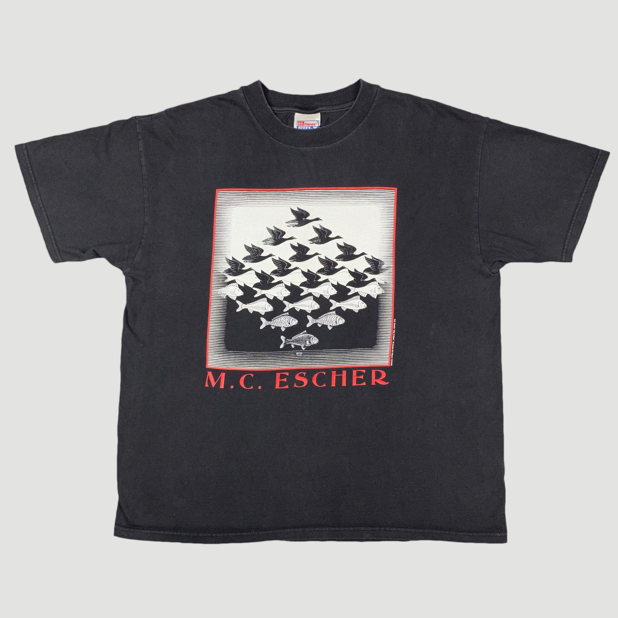 Early 90's M.C. Escher 'Sky & Water' T-Shirt