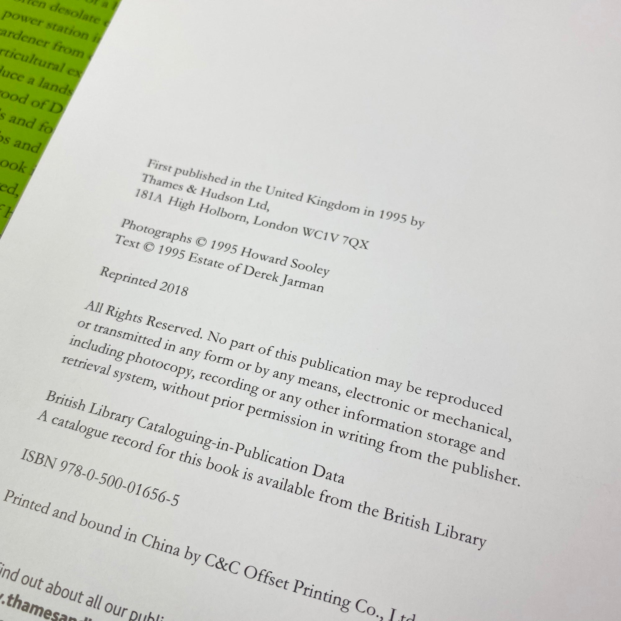 1995 Derek Jarman 'Derek Jarman's Garden'