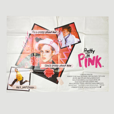 1986 Pretty in Pink UK Quad Poster