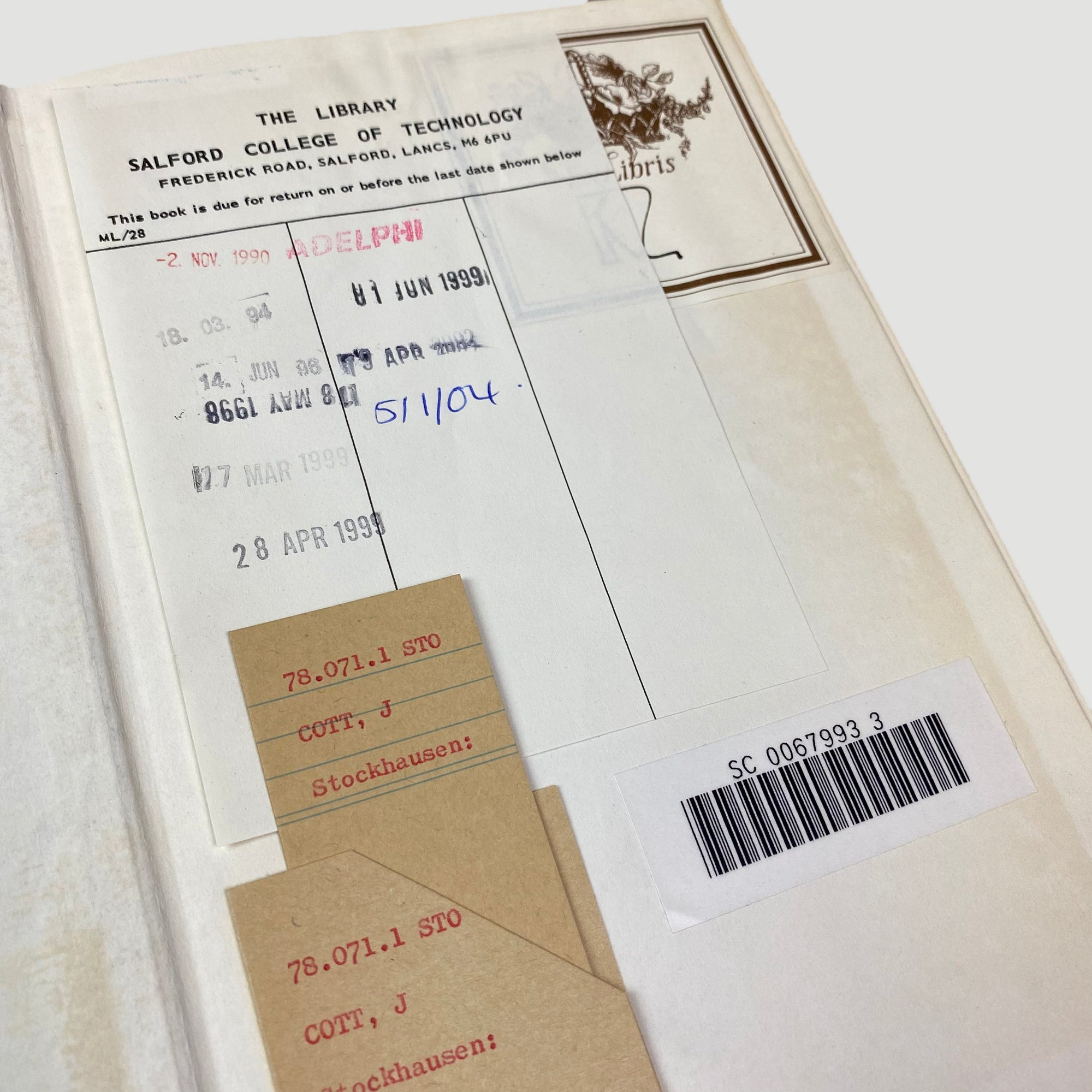 1974 Stockhausen Conversations with the Composer 1st