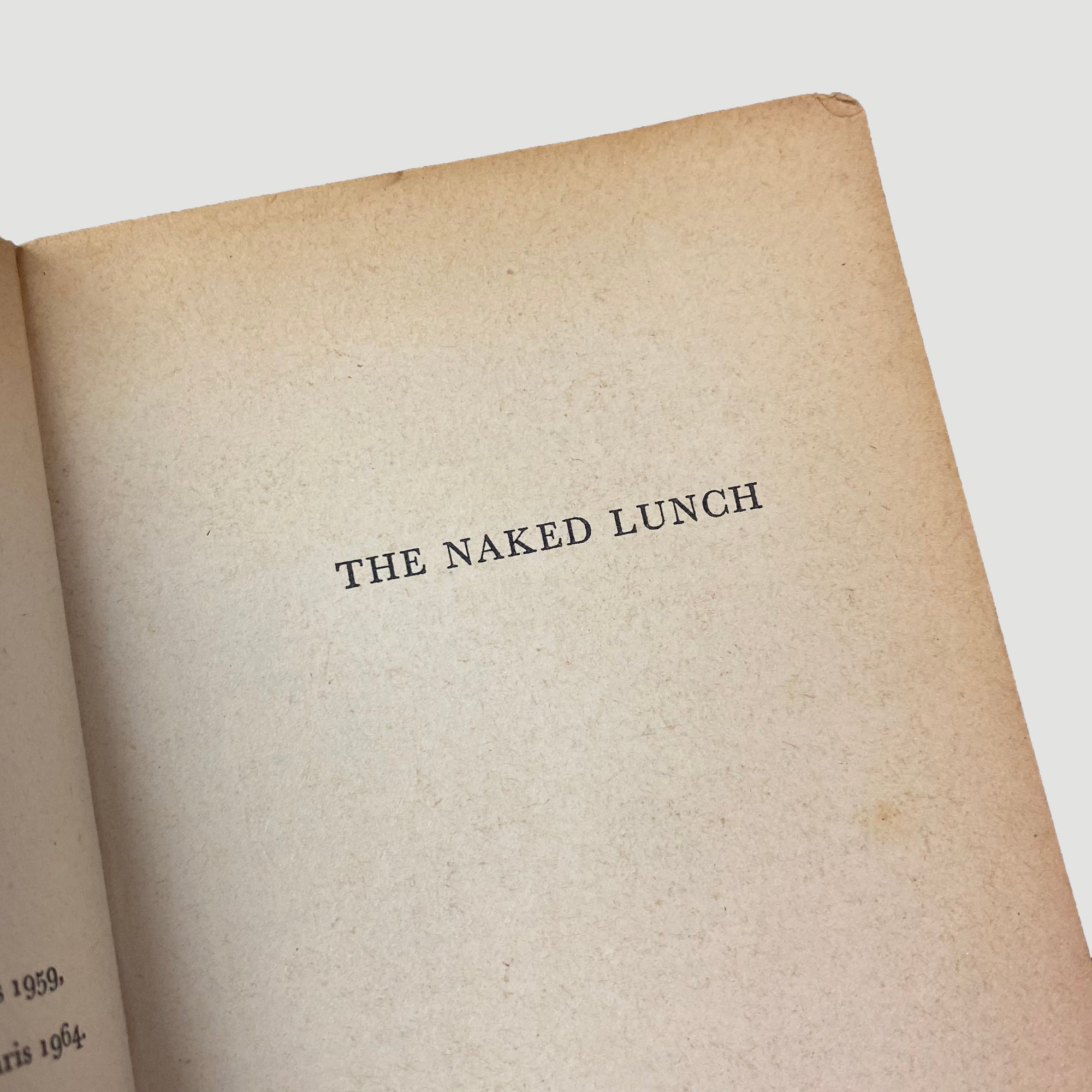 1969 William Burroughs ‘The Naked Lunch’