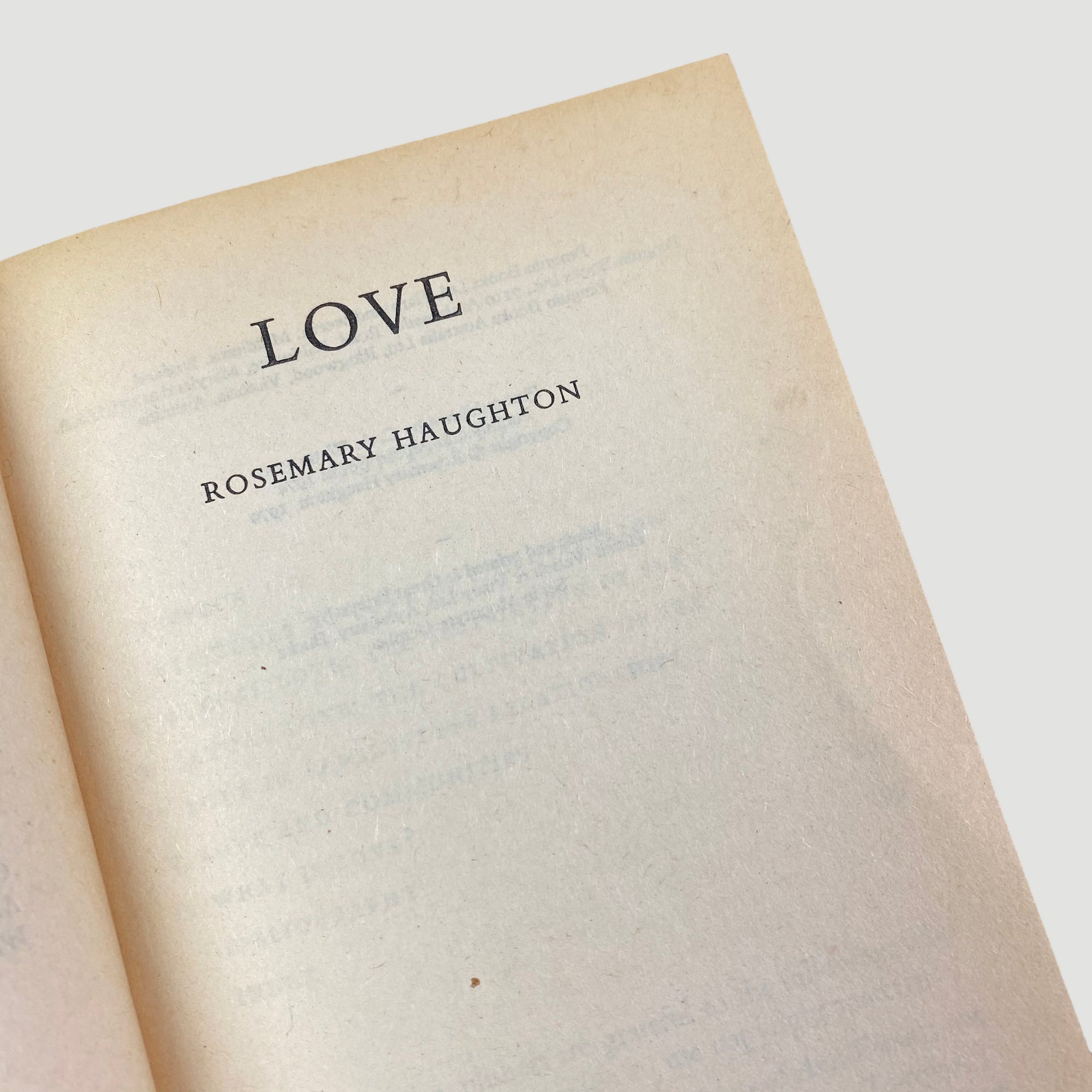 1974 Rosemary Haughton 'Love'