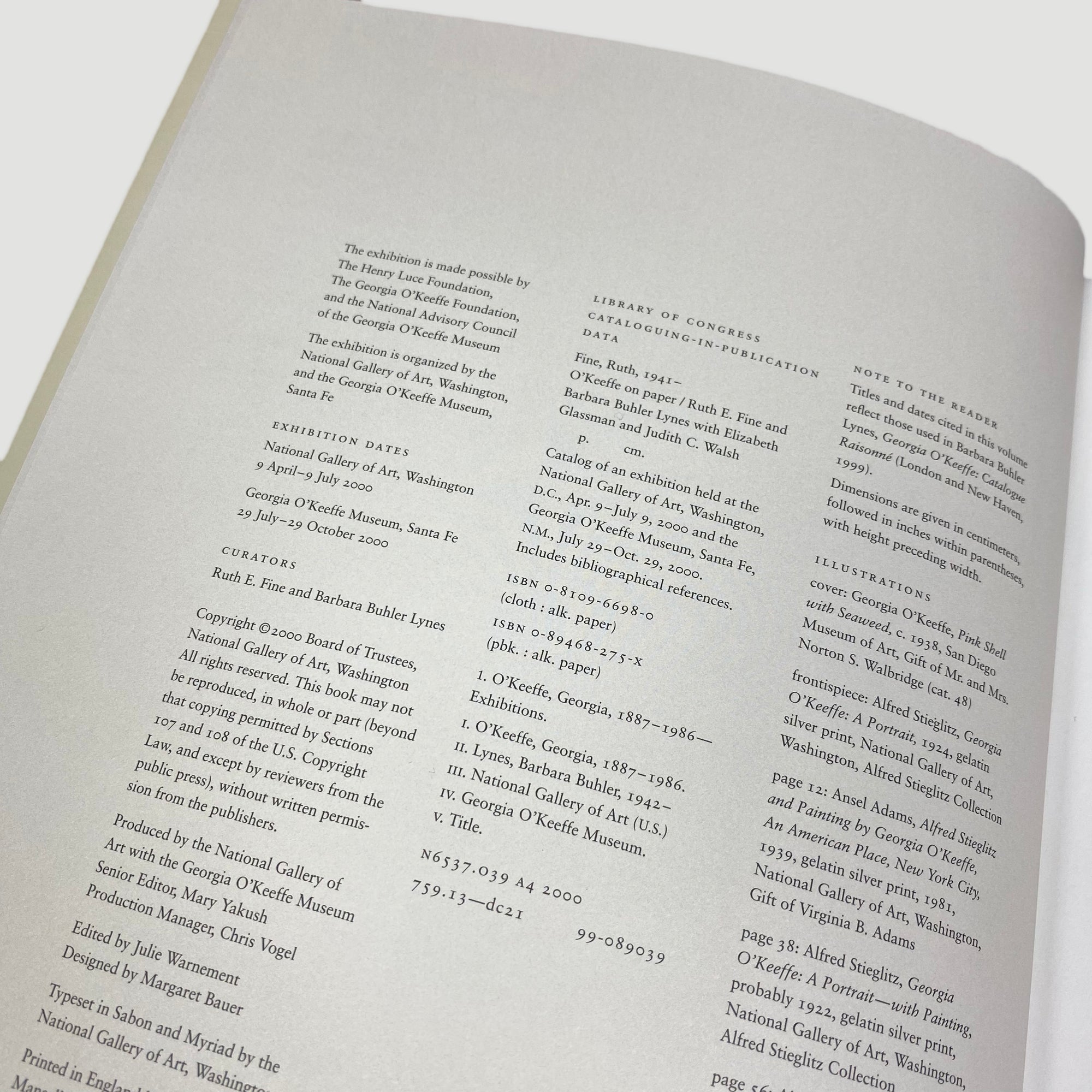 2000 Georgia O'Keeffe On Paper