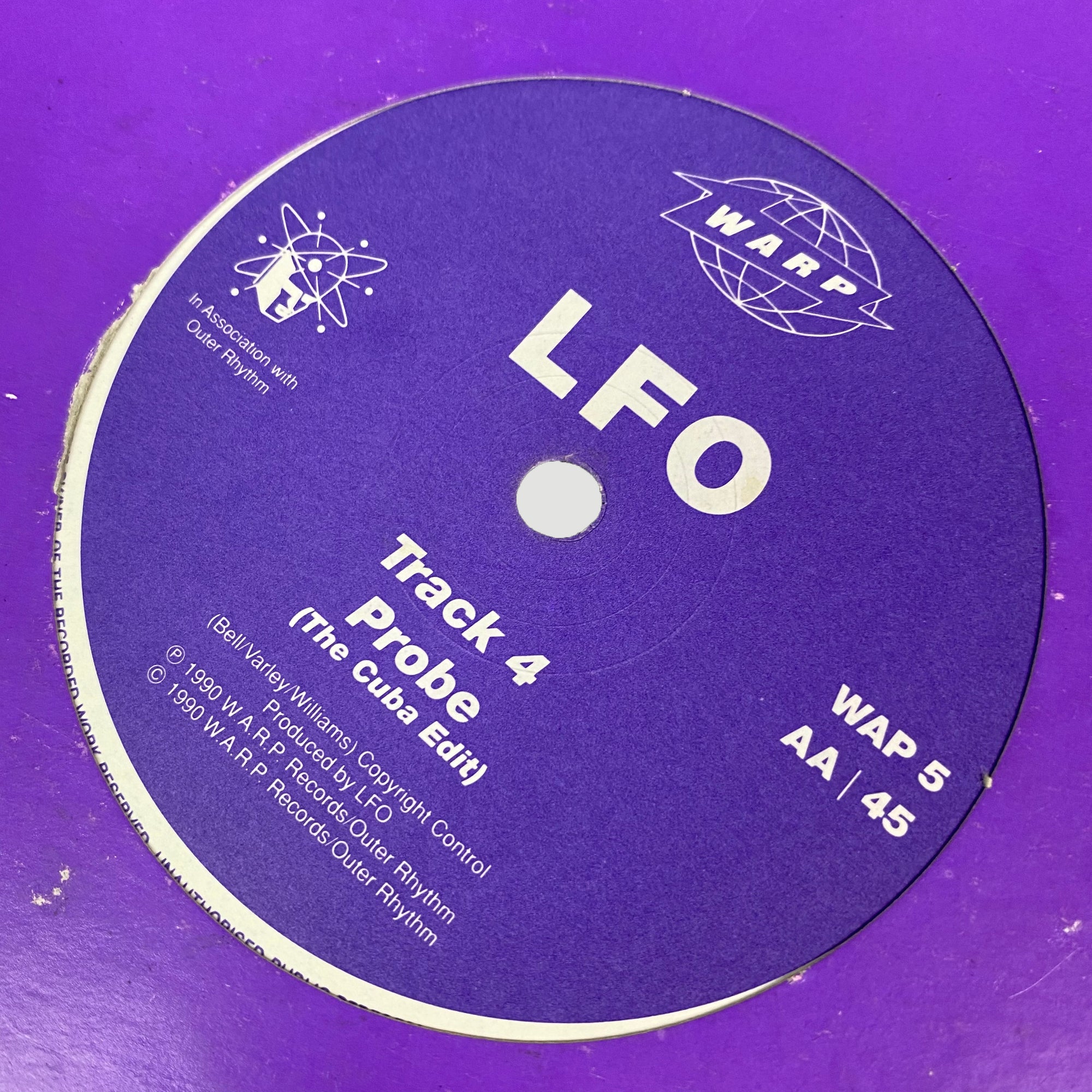 1990 LFO 'LFO' UK 12" Single