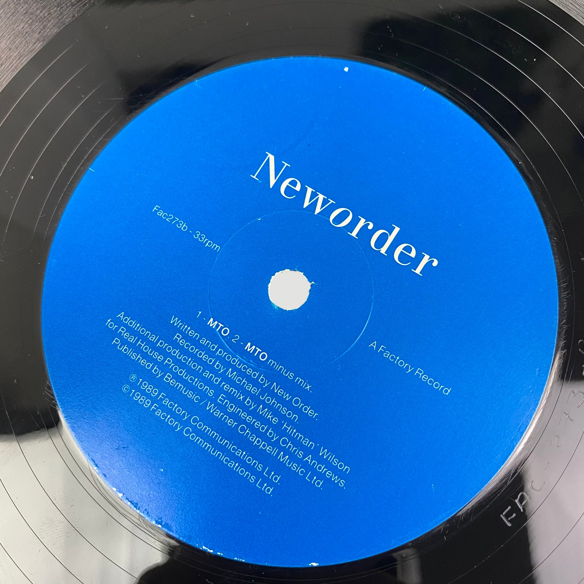 1989 New Order‎ 'Run 2' 12"