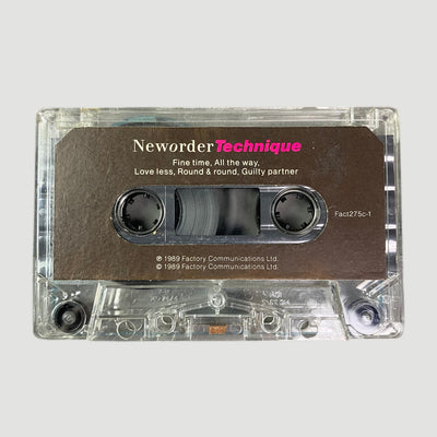 1989 New Order Technique Cassette