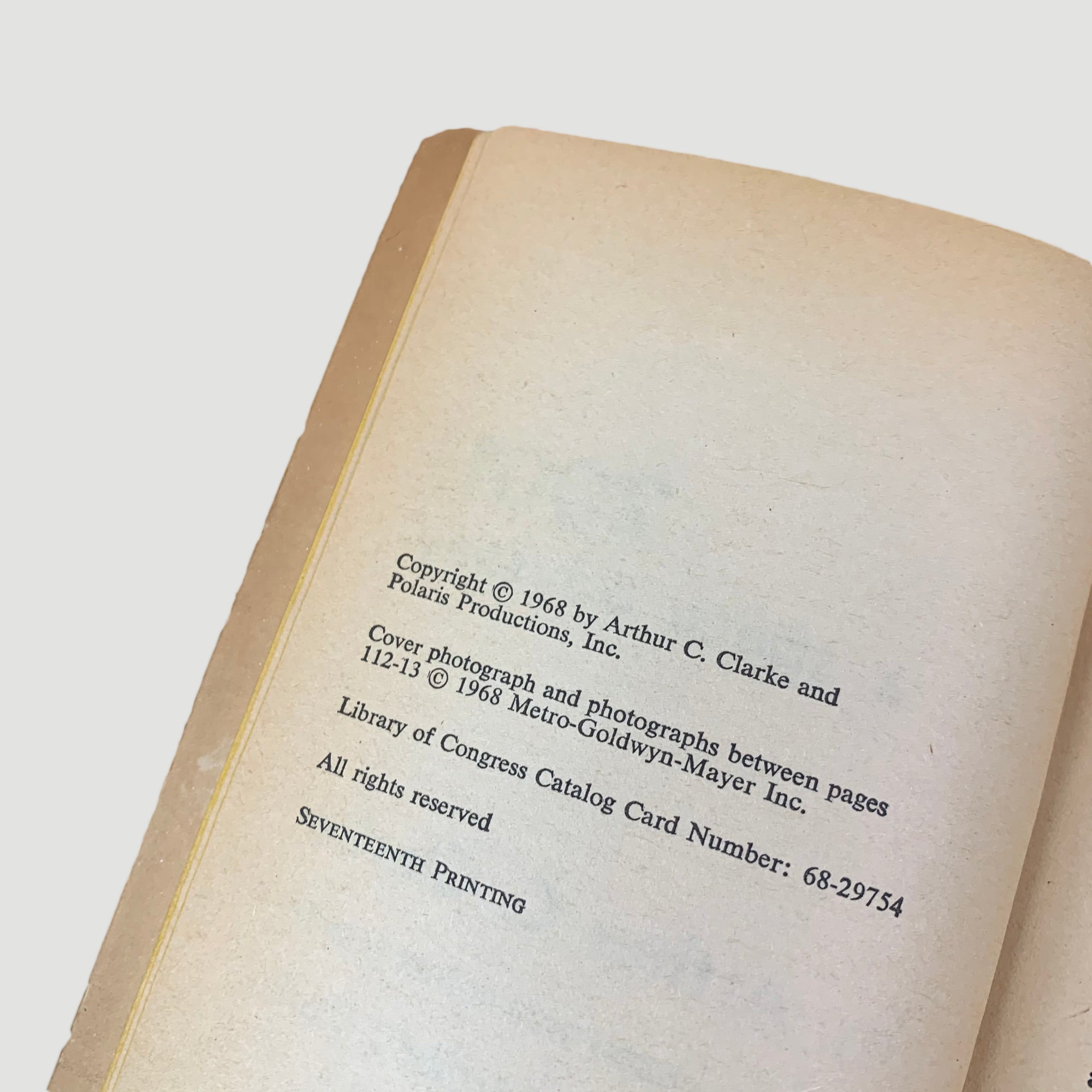 1968 Arthur C. Clarke '2001: A Space Odyssey'