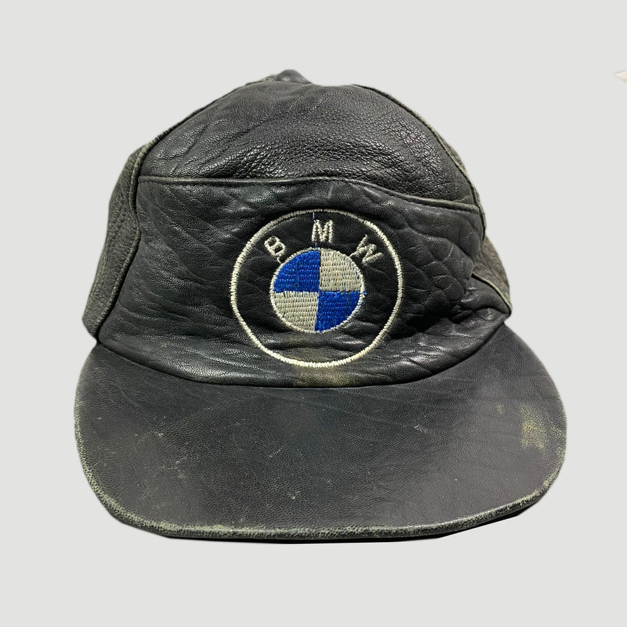 80's BMW Leather Snapback Cap