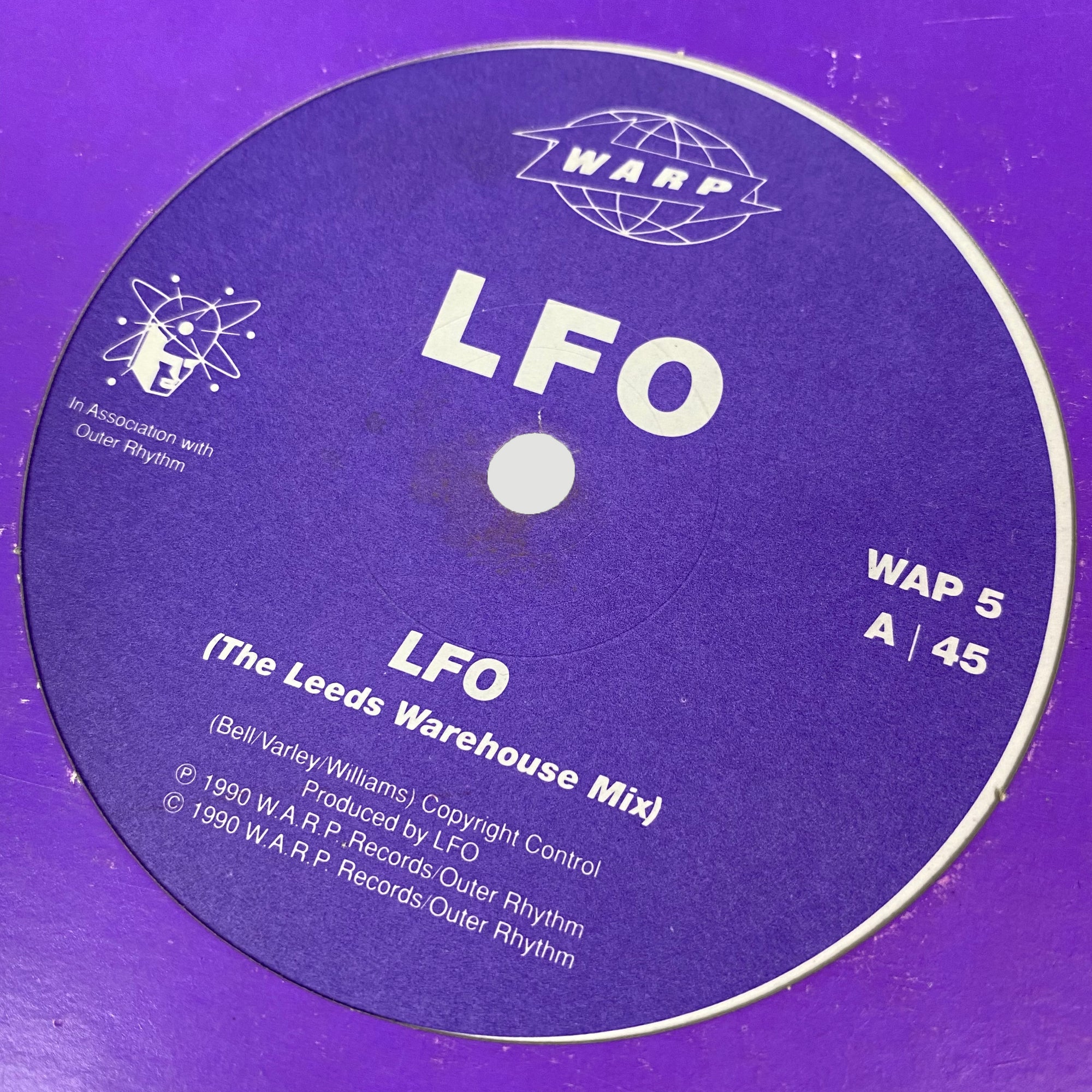 1990 LFO 'LFO' UK 12" Single