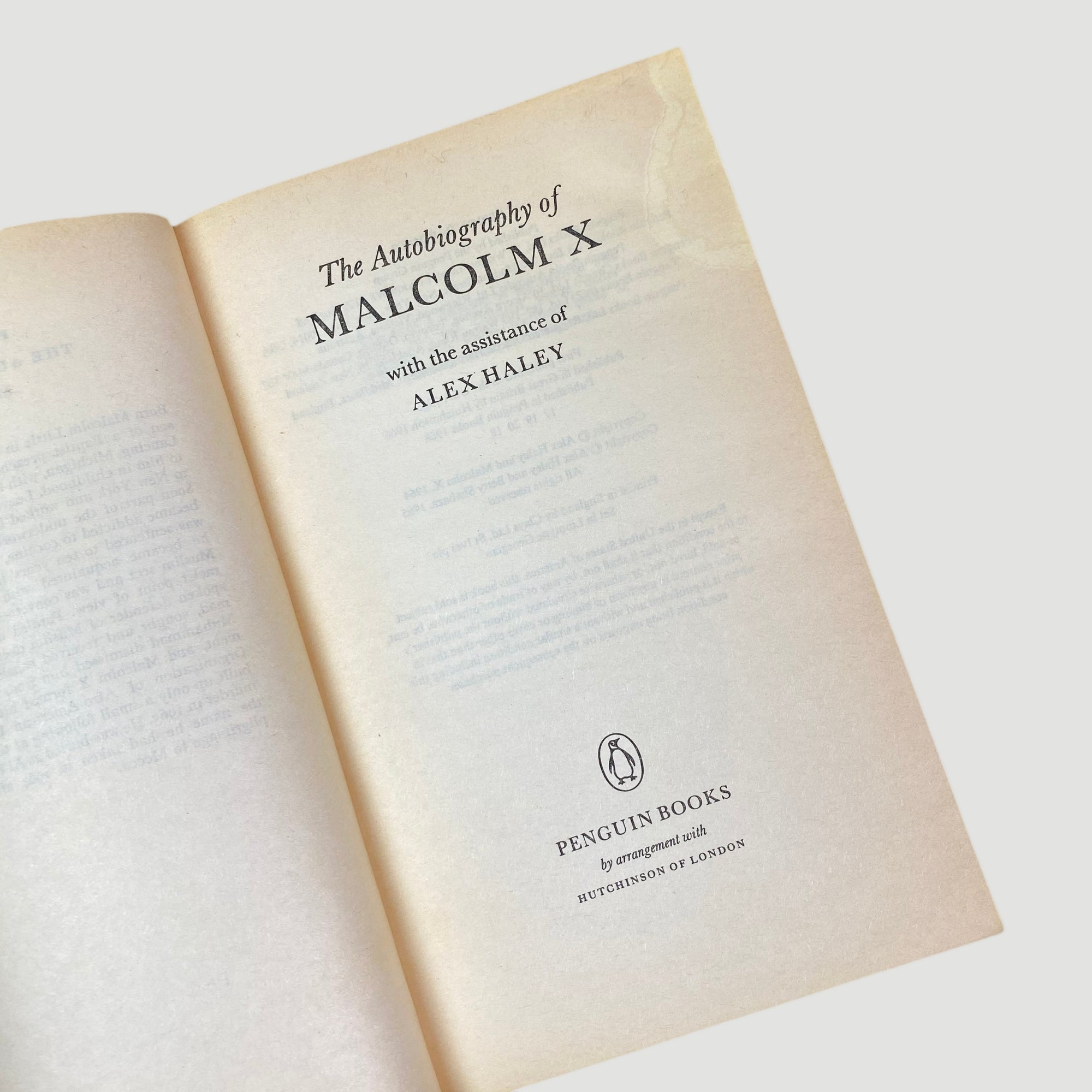 1968 'The Autobiography of Malcolm X'