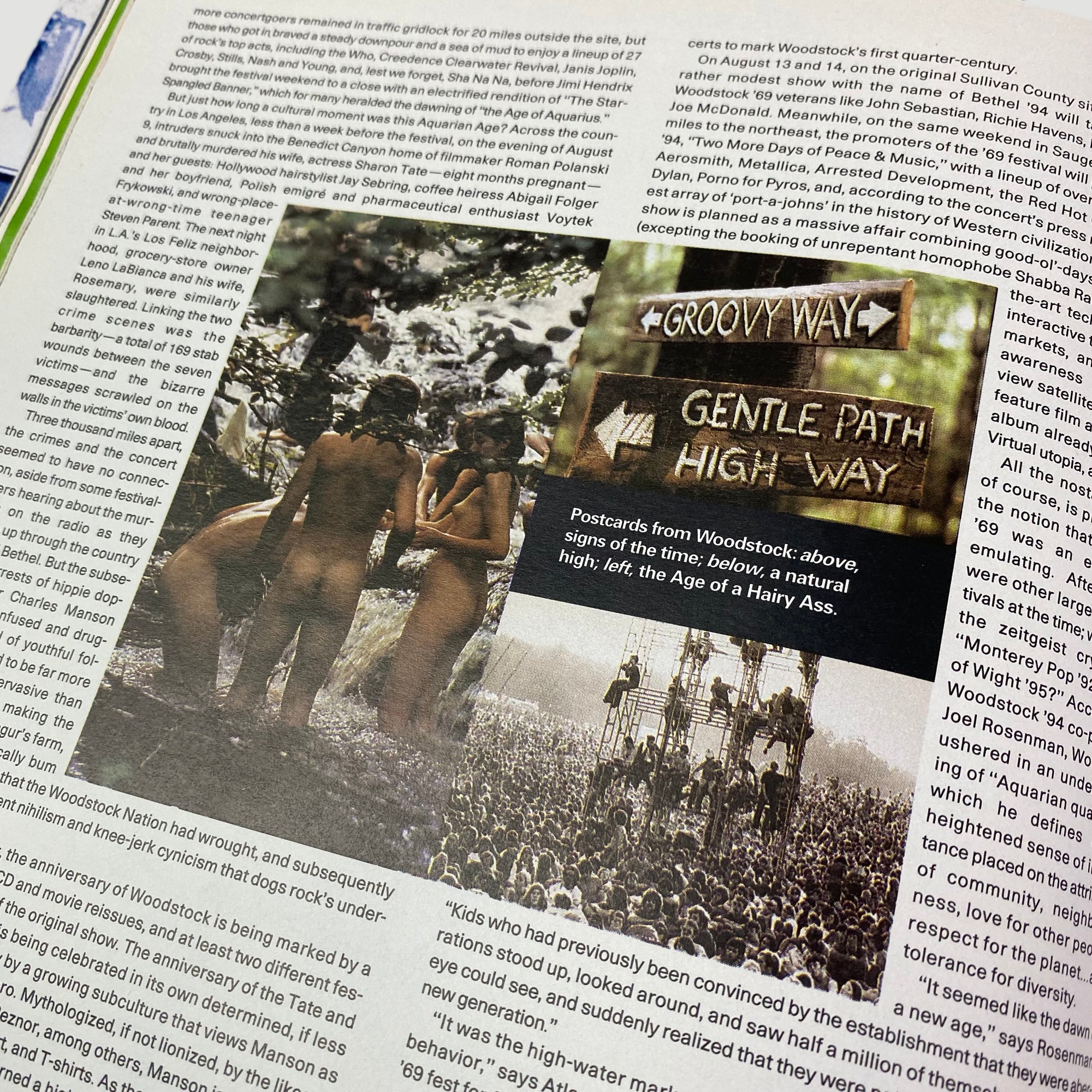 1994 SPIN Magazine Charles Manson/Woodstock Issue