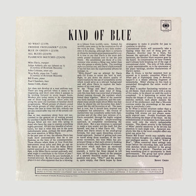 70's Miles Davis Kind of Blue Vinyl LP