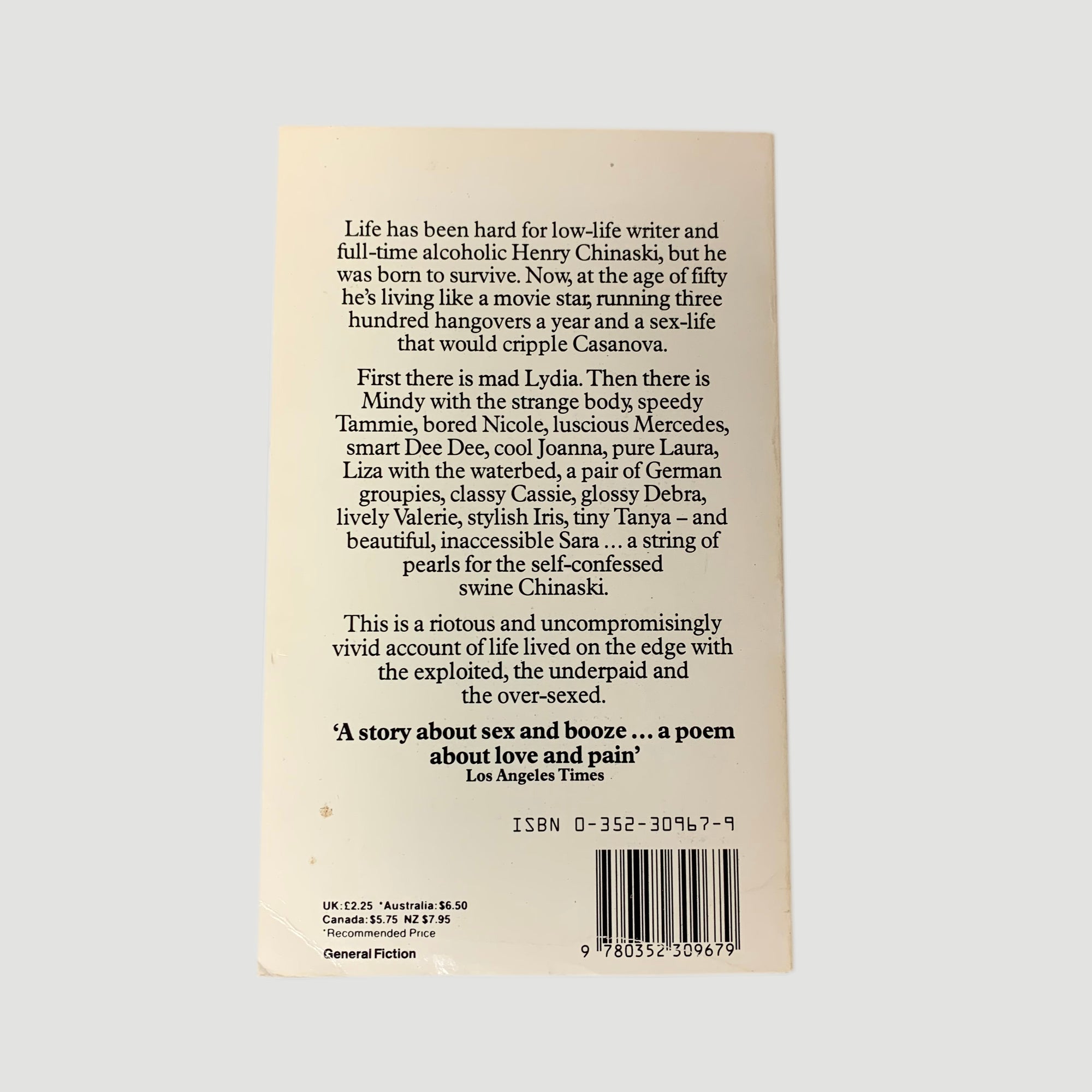 1981 Charles Bukowski 'Women' Paperback