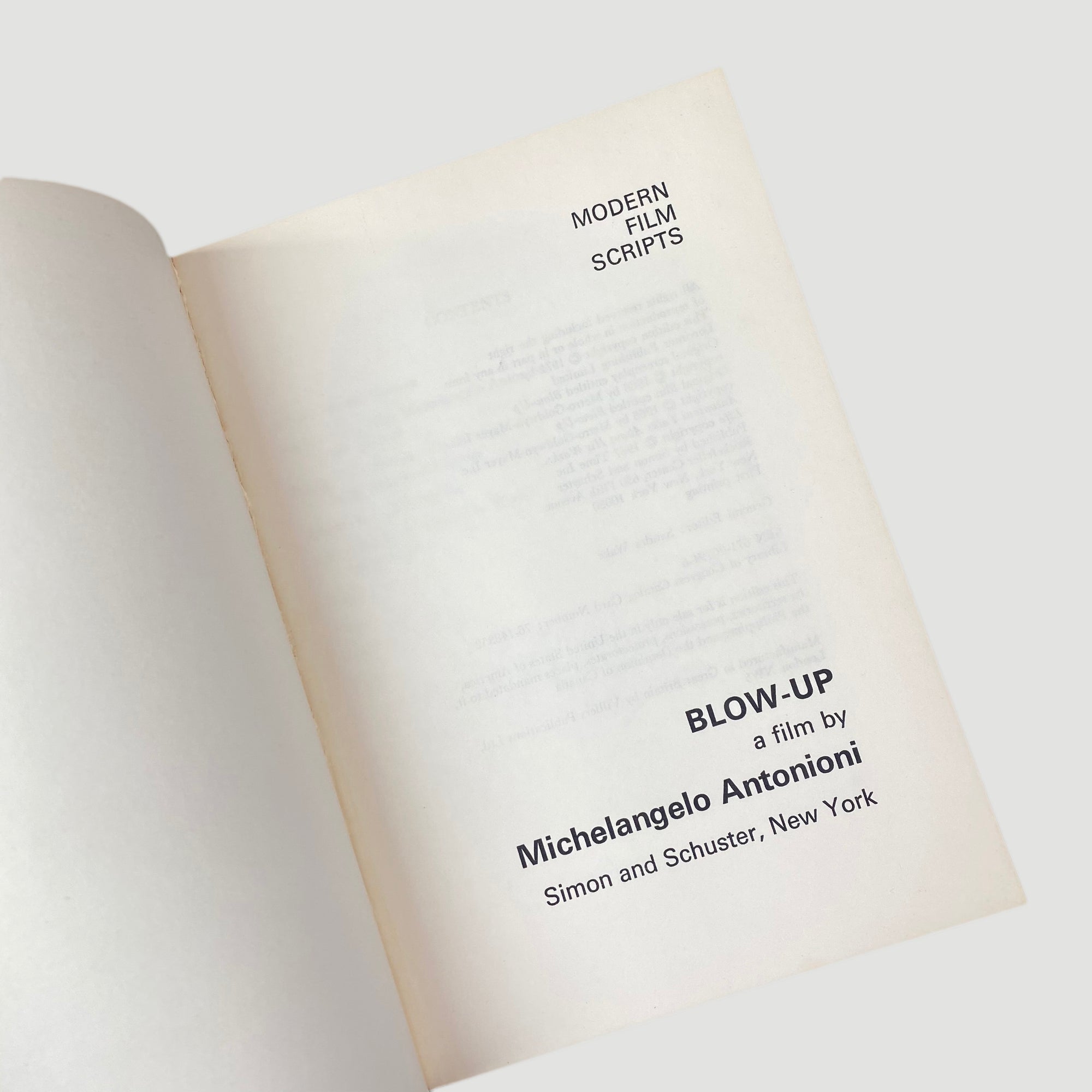 1971 Michelangelo Antonioni 'Blow-Up'