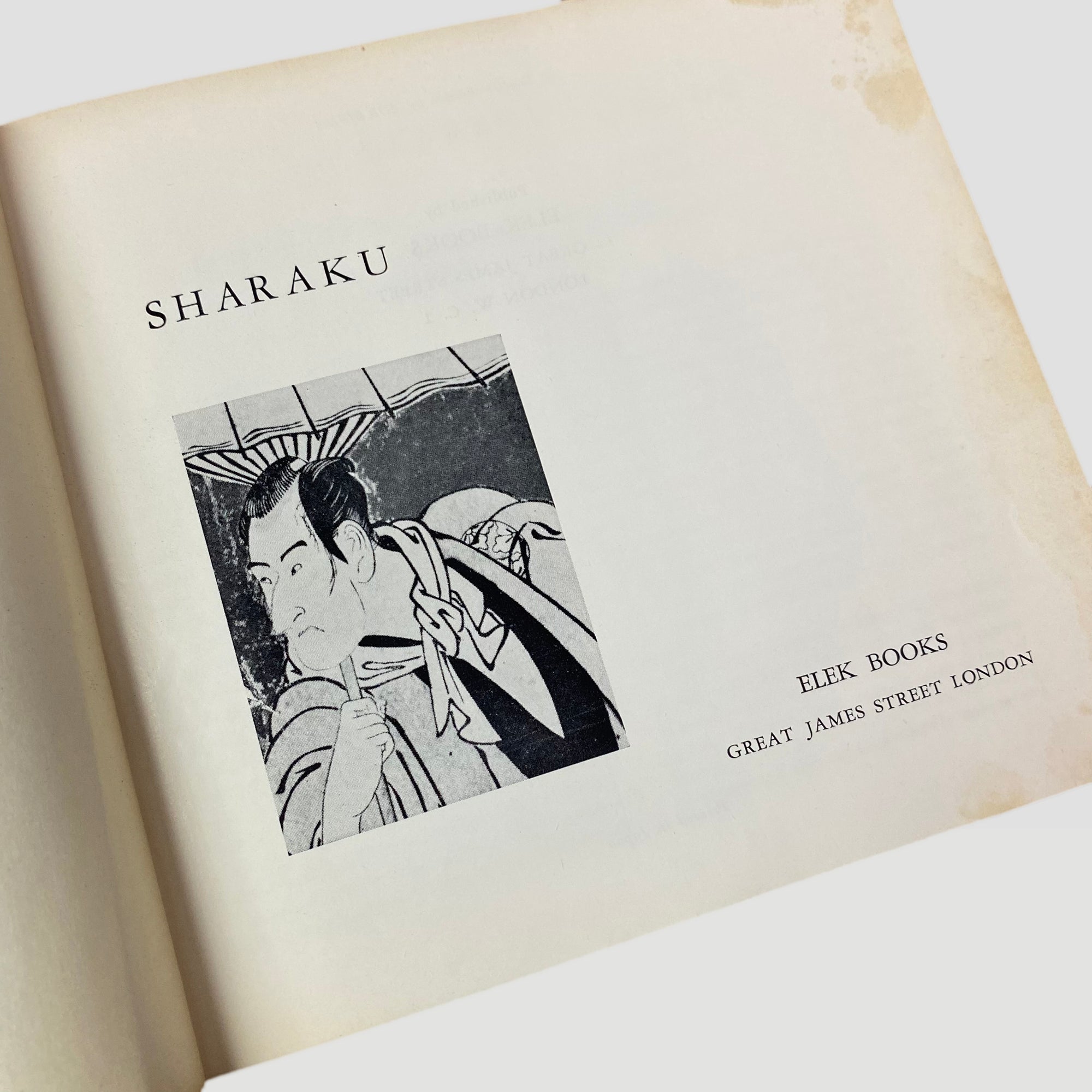 1959 Sharaku : Art of the East Library