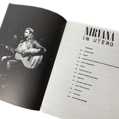 1994 Nirvana 'In Utero' Guitar Tab Book