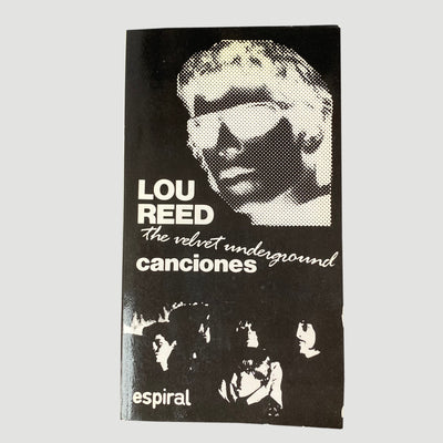 1988 'Lou Reed & The Velvet Underground Canciones' Book