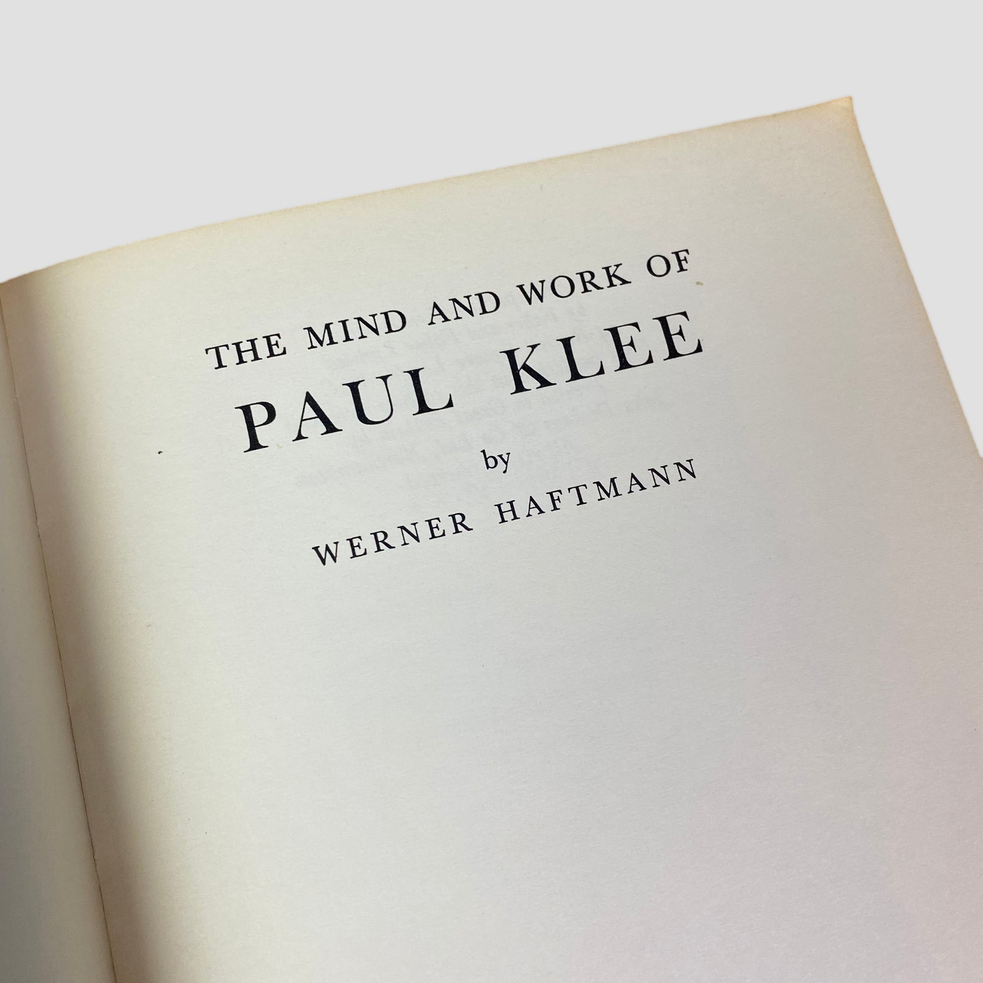 1967 Paul Klee - The Mind and Work Life Of