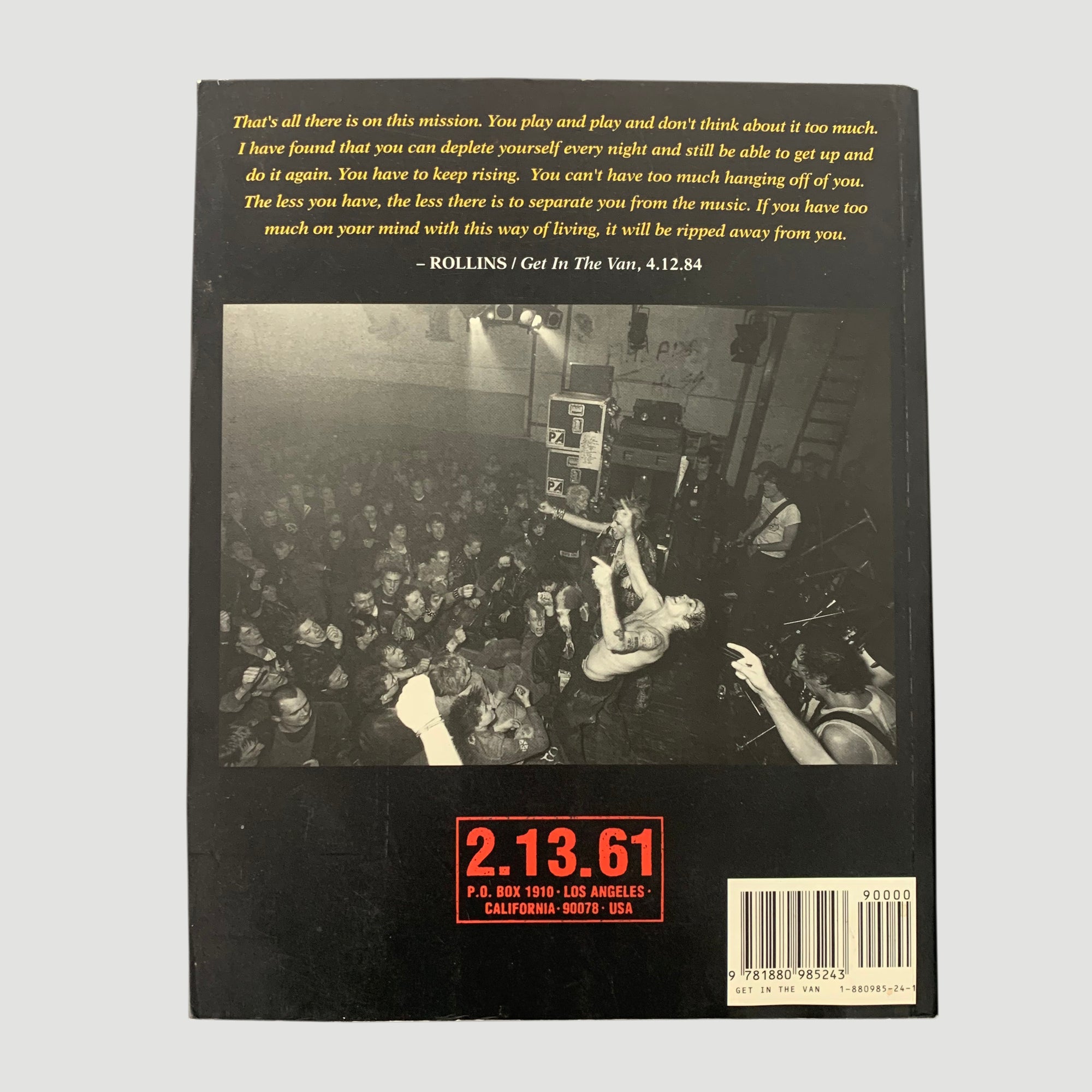 1995 Henry Rollins 'Get In The Van'