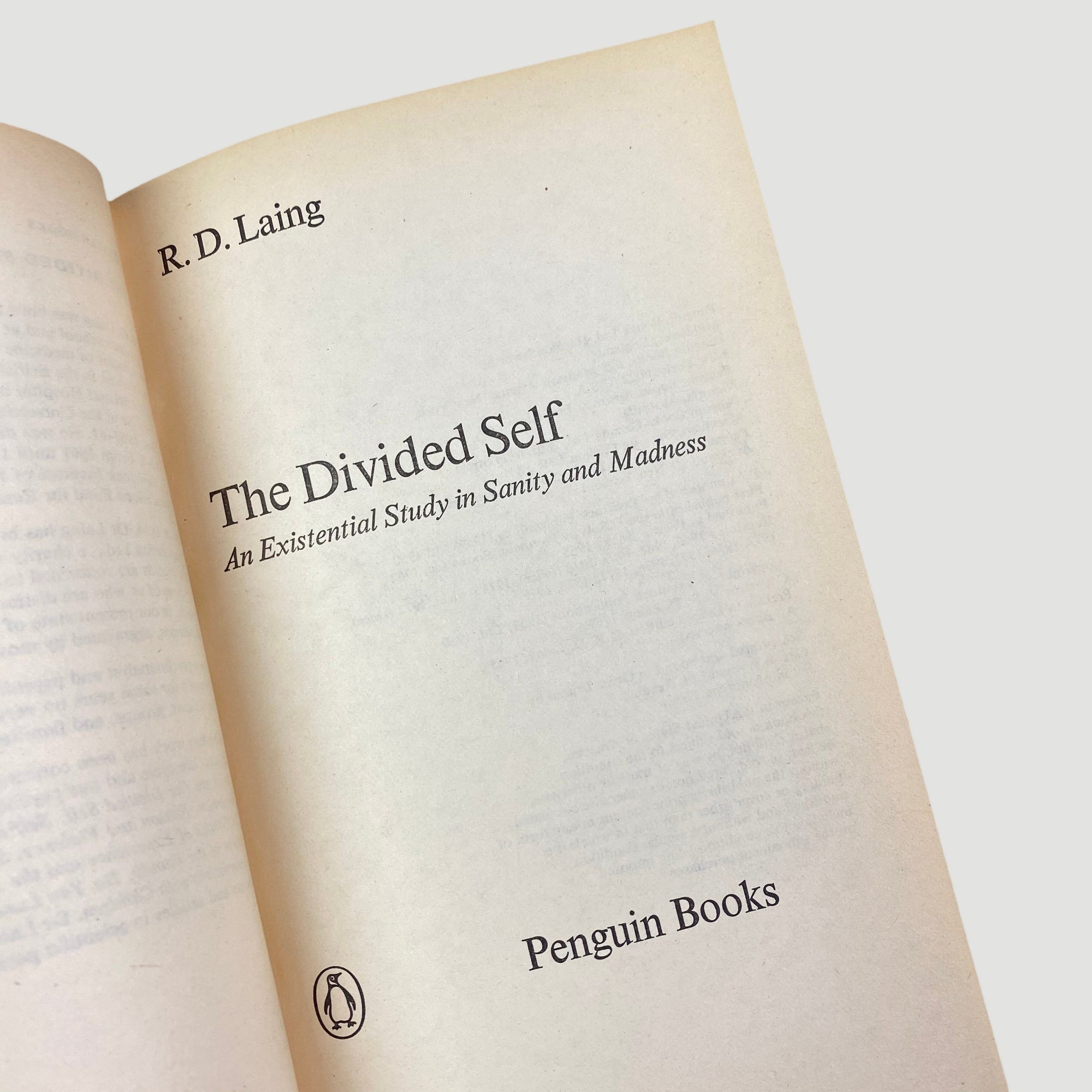 1979 R.D. Laine The Divided Self Pelican