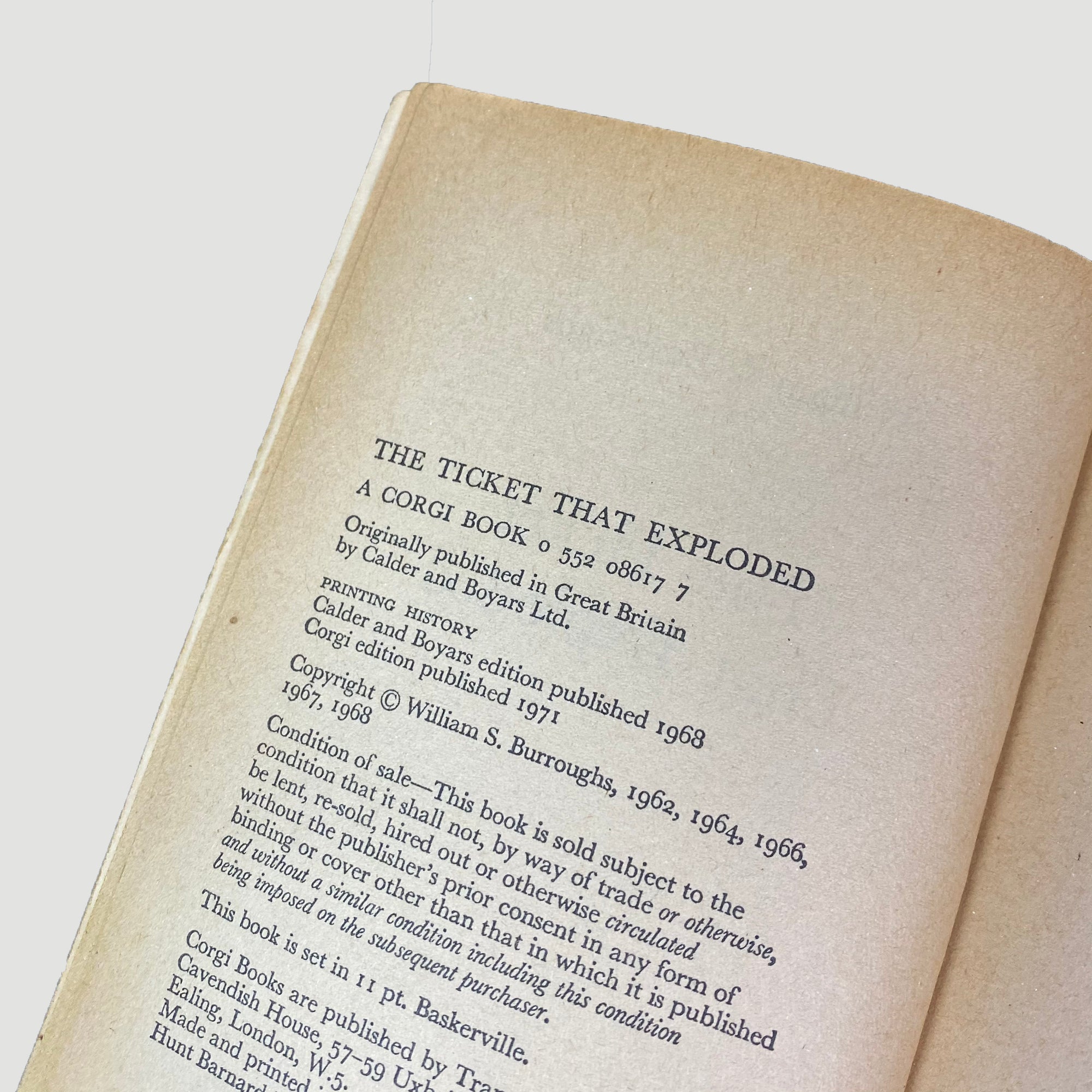 1971 William Burroughs ‘The Ticket That Exploded’