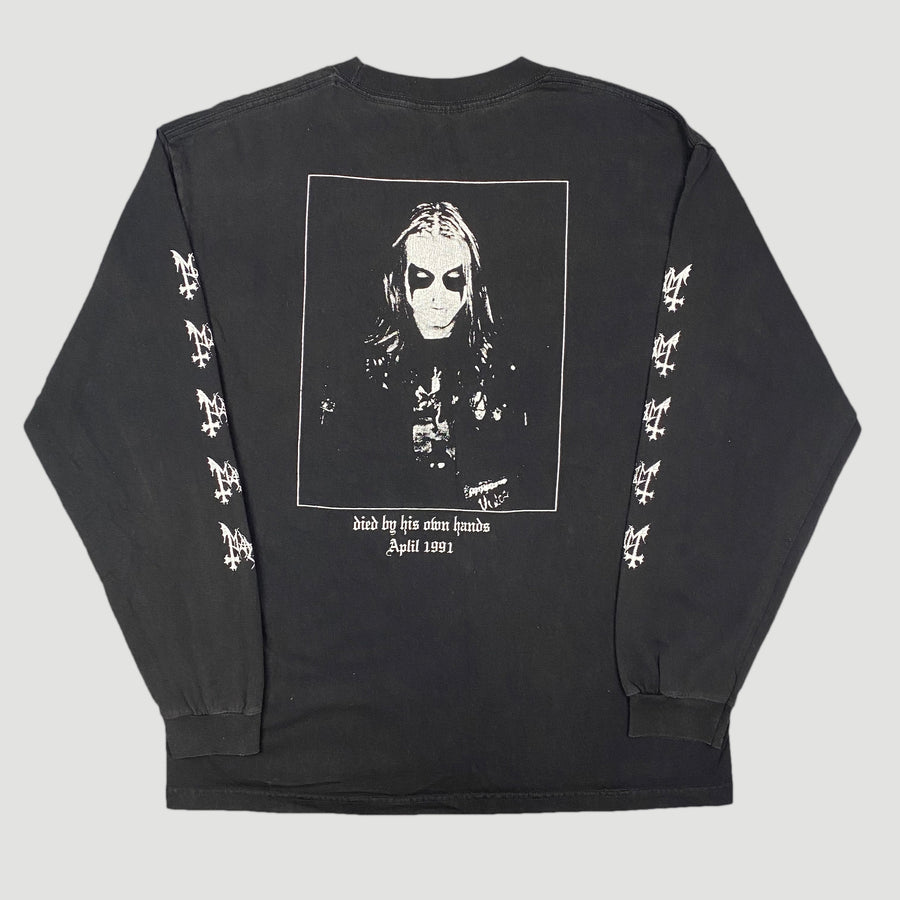 1997 Mayhem 'Died By His Own Hands' Long Sleeve T-Shirt