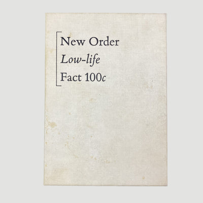 1985 New Order 'Low-life' Cassette Box Set