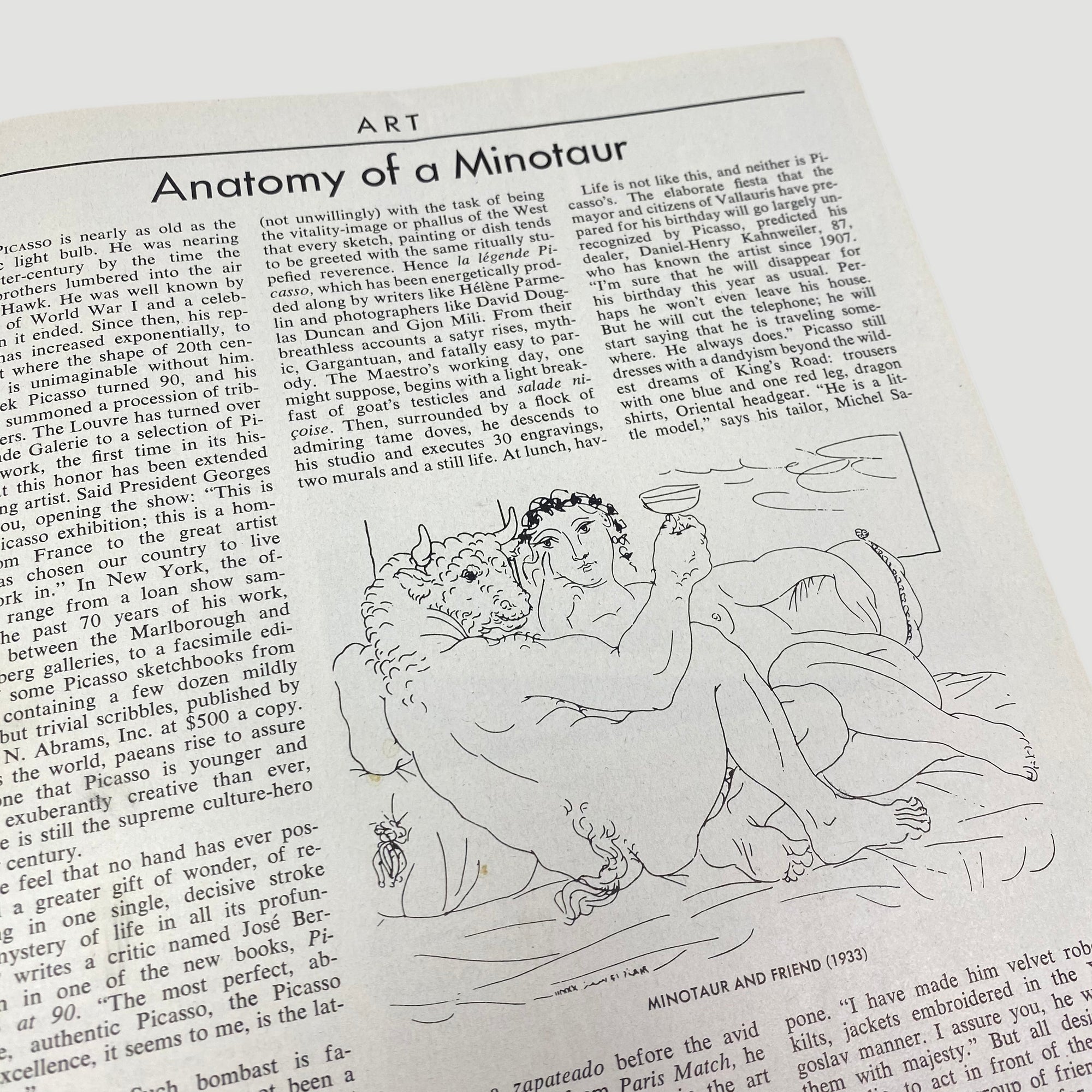 1971 TIME Magazine Picasso: Artist Of The Century Issue