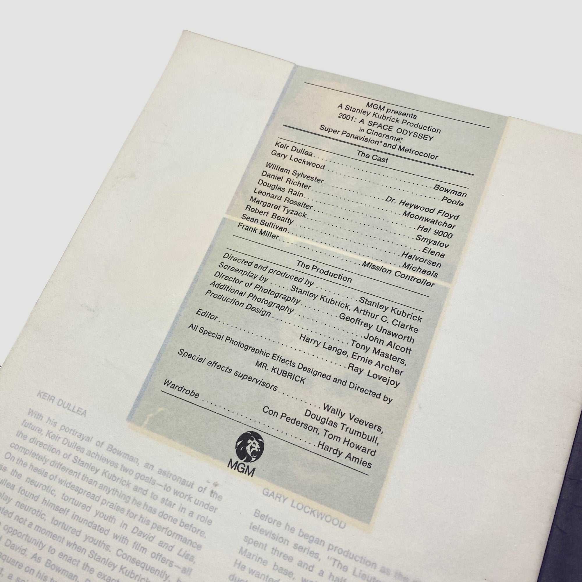 1968 '2001: A Space Odyssey' Souvenir Brochure