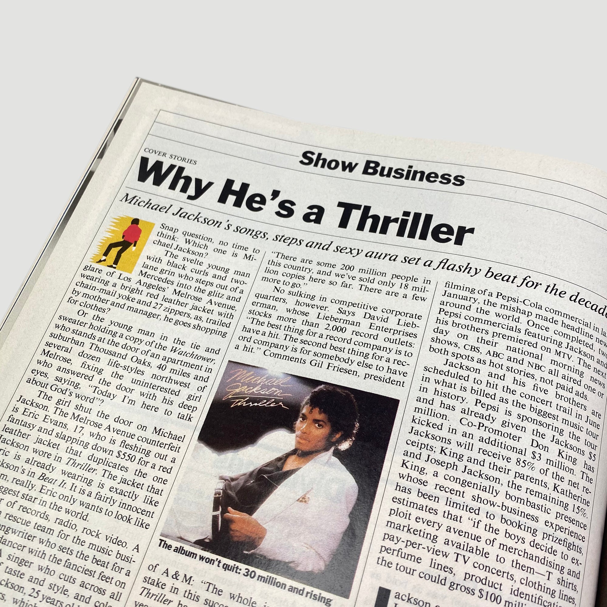 1984 TIME Magazine Michael Jackson/Andy Warhol Issue