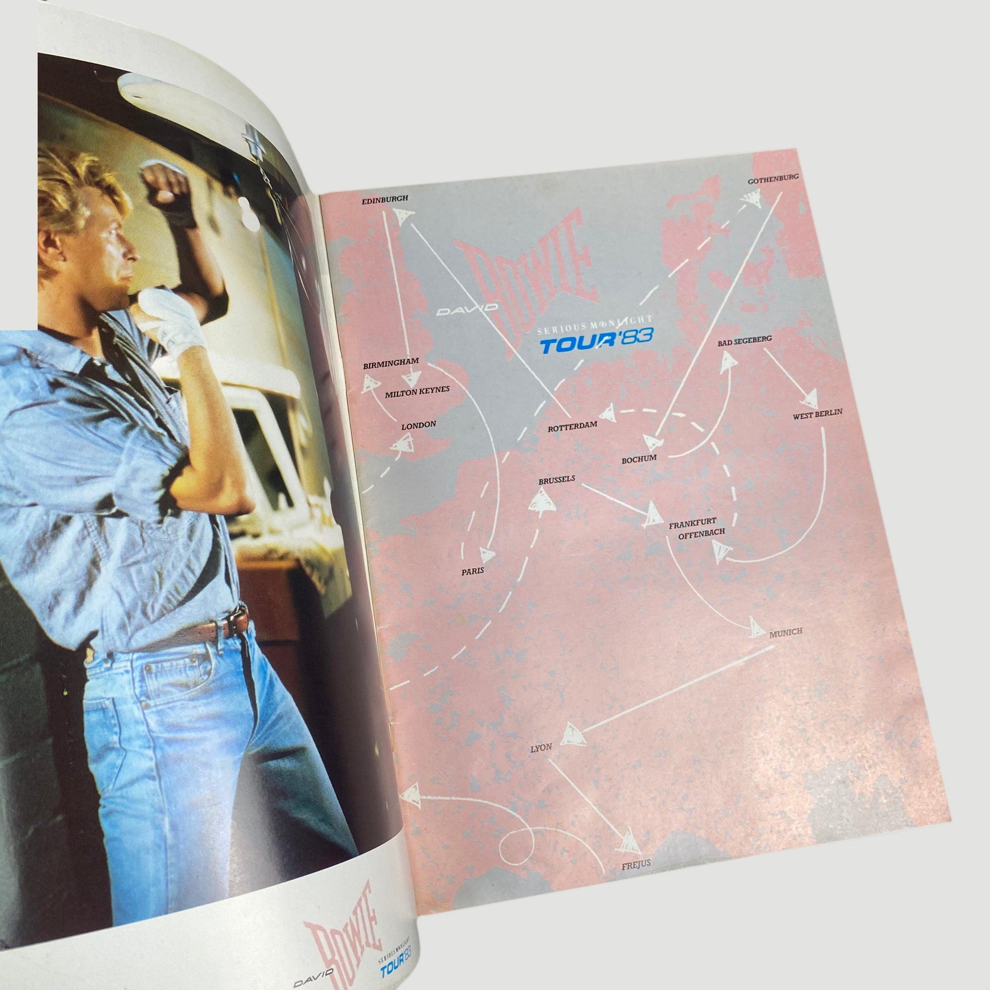 1983 David Bowie 'Serious Moonlight' Tour Programme