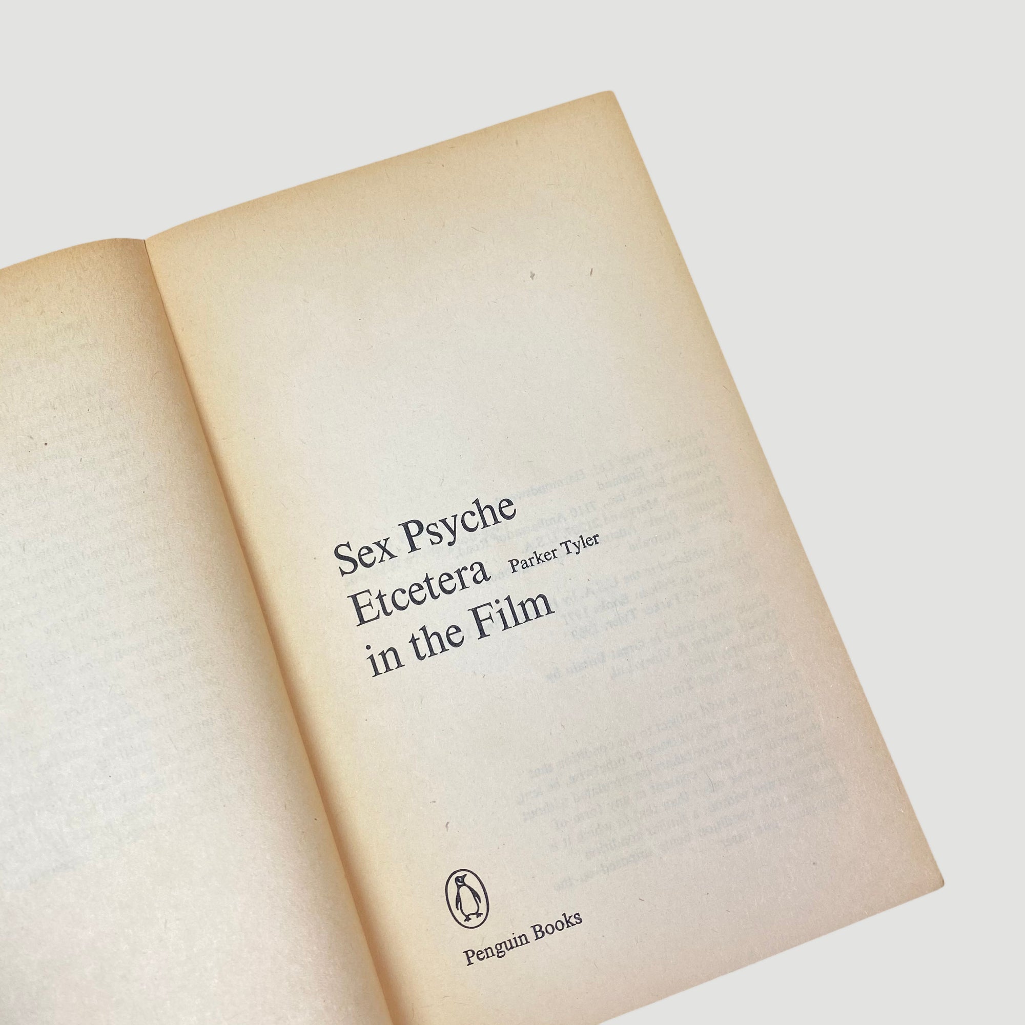 1971 Parker Tyler 'Sex Psyche Etcetera in the Film'