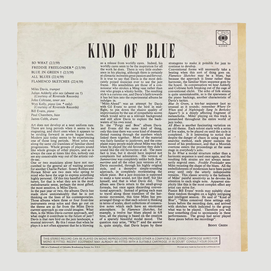 1968 Miles Davis 'Kind Of Blue' LP