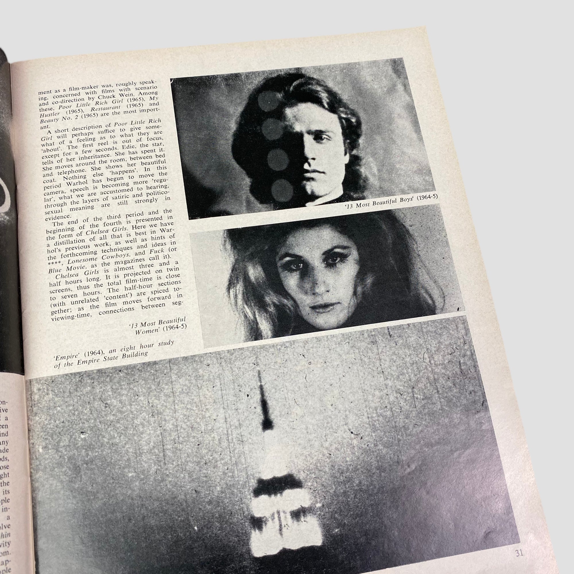 1971 Films and Filming Warhol Issue