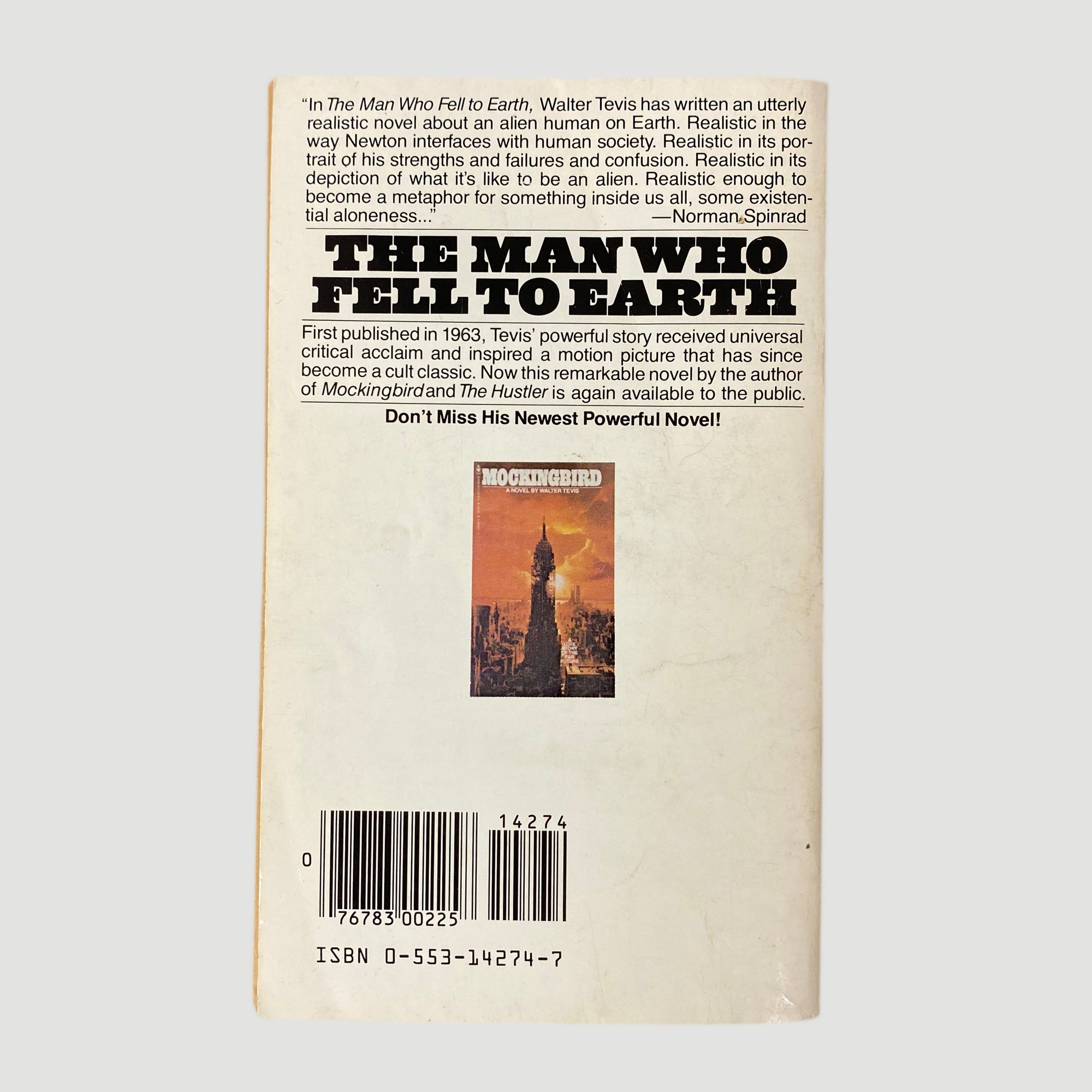 1981 Walter Tevis 'The Man Who Fell To Earth'