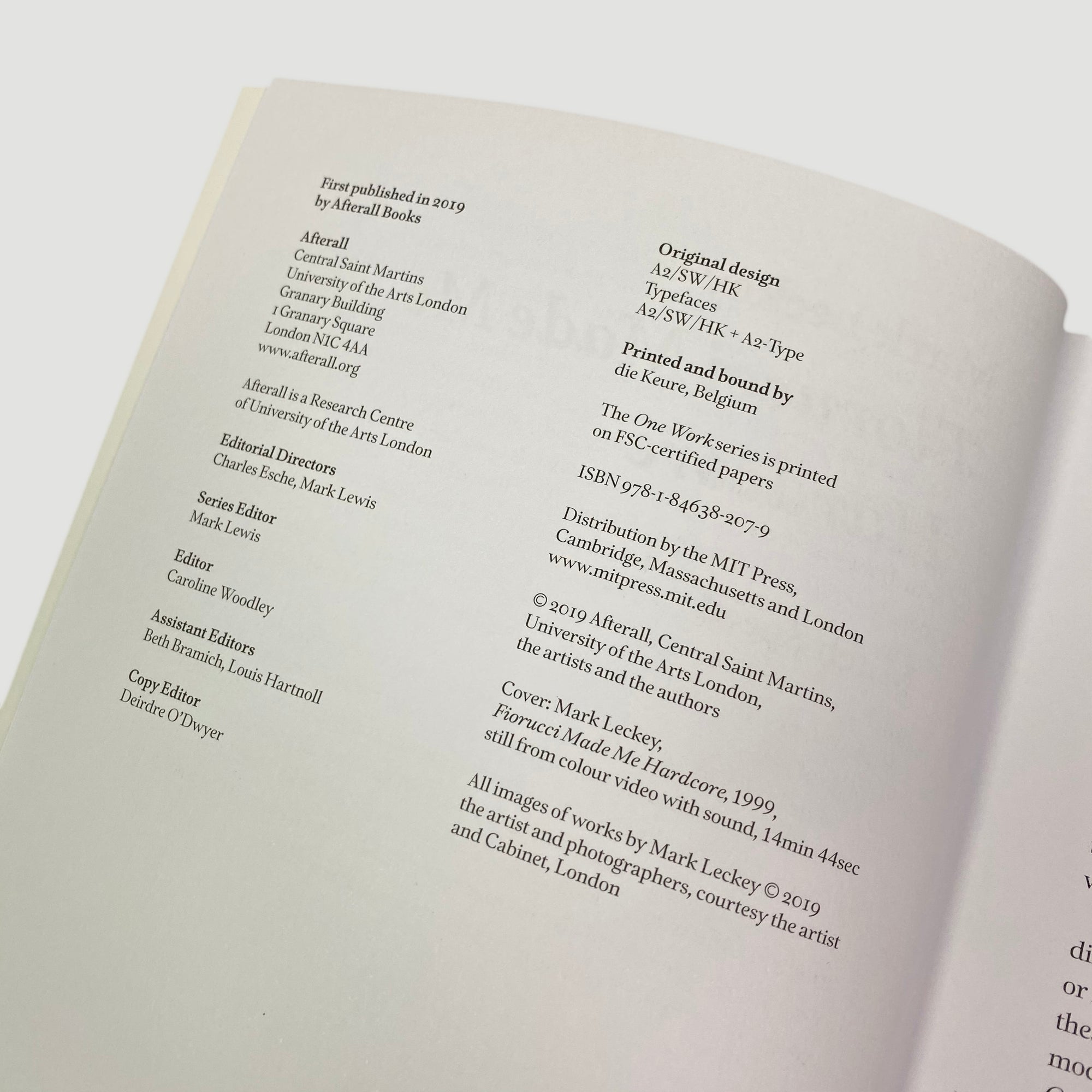 2019 Mitch Speed 'Mark Leckey: Fiorucci Made Me Hardcore'