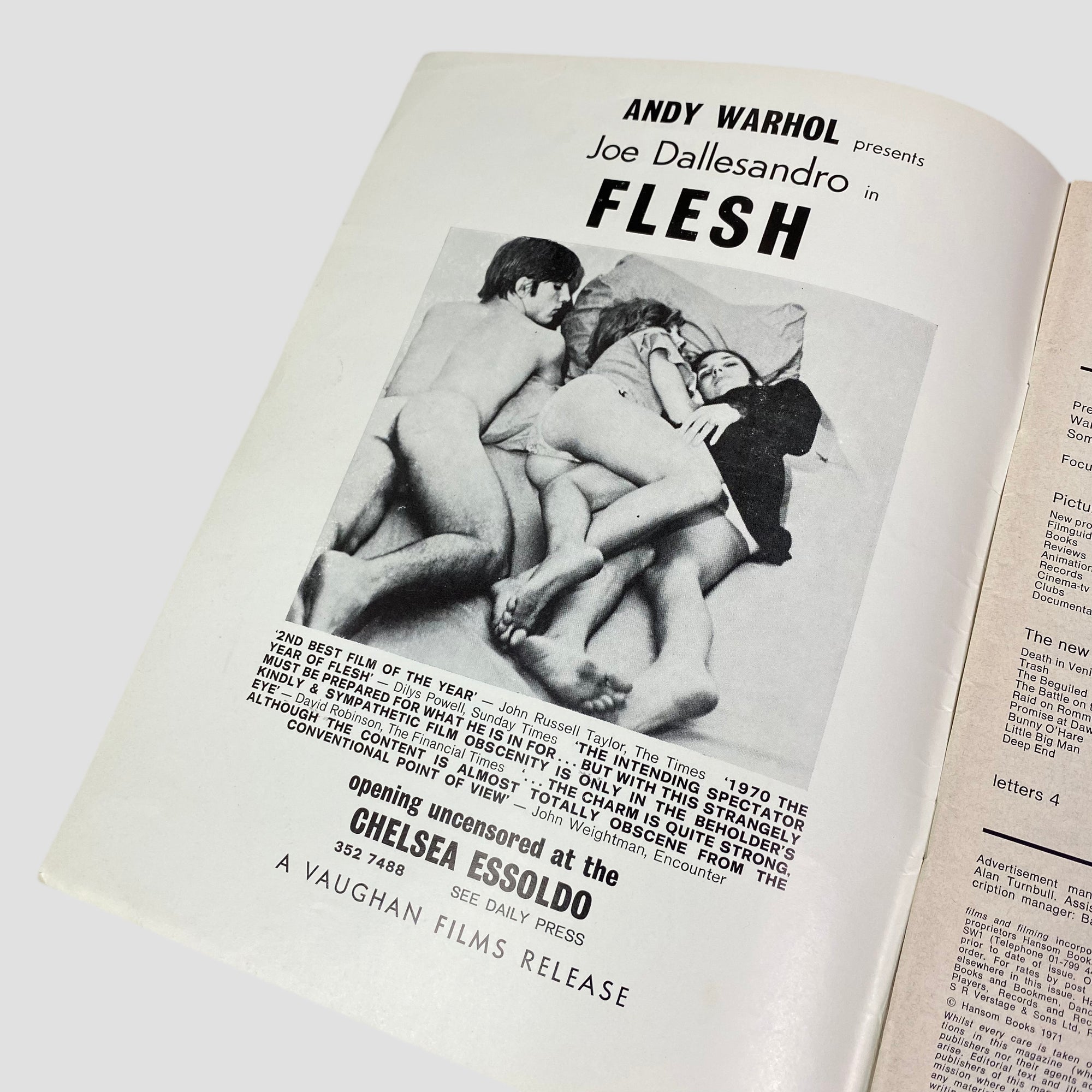 1971 Films and Filming Warhol Issue