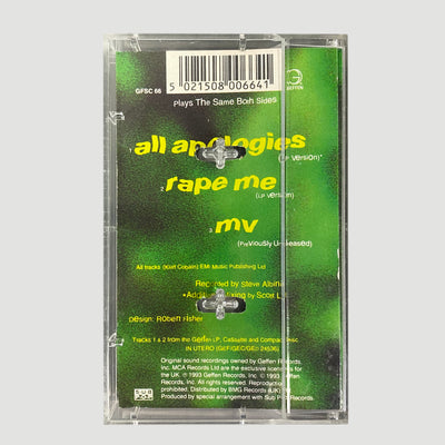 1993 Nirvana 'All Apologies/Rape Me/MV' Cassette