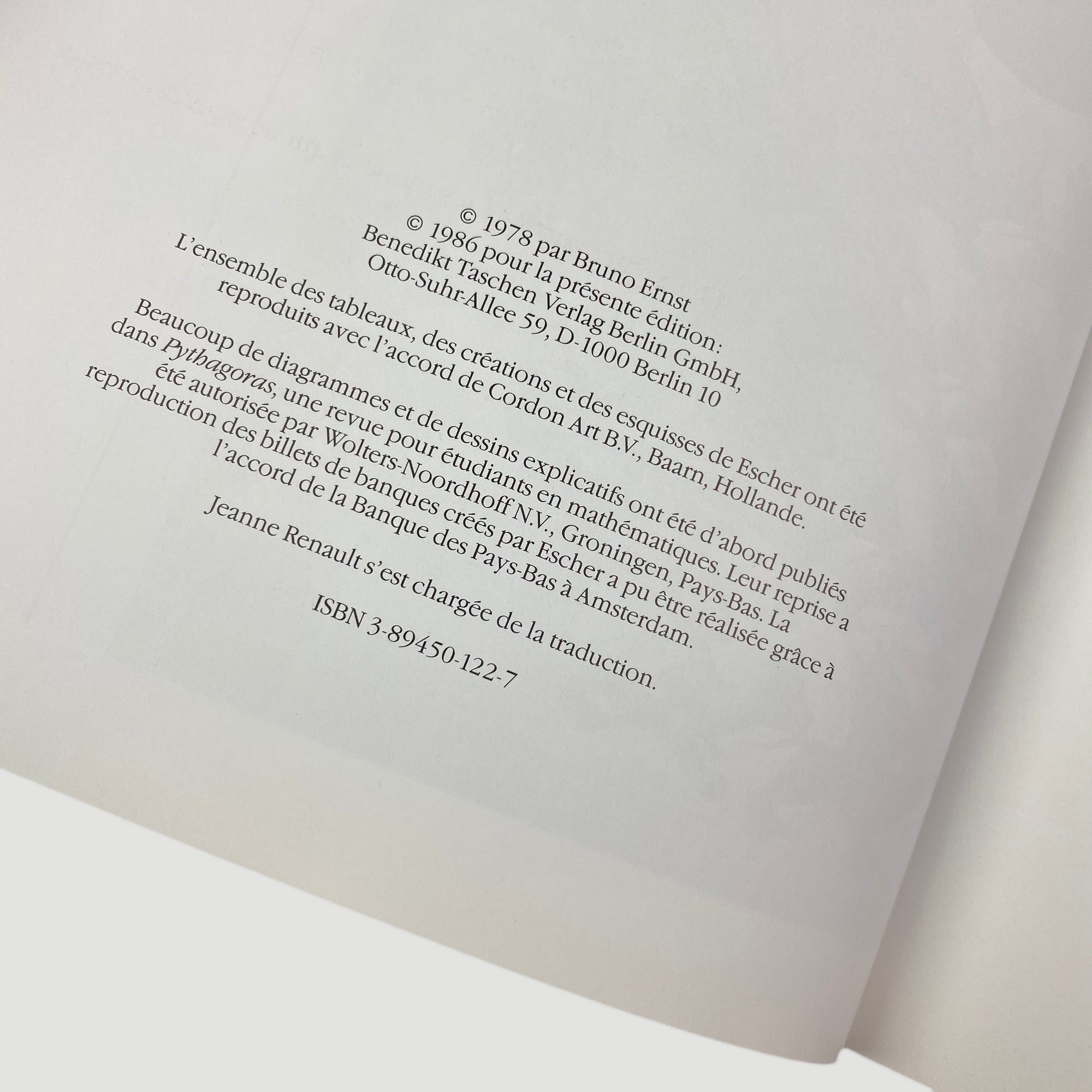 1986 Bruno Ernst 'Le Miroir Magique De M.C. Escher'